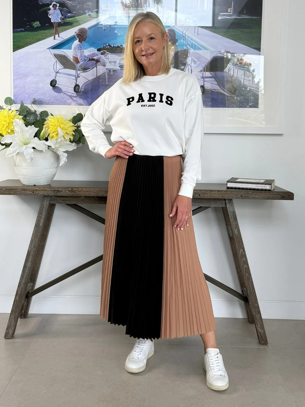 Symphony Pleat Skirt - Black