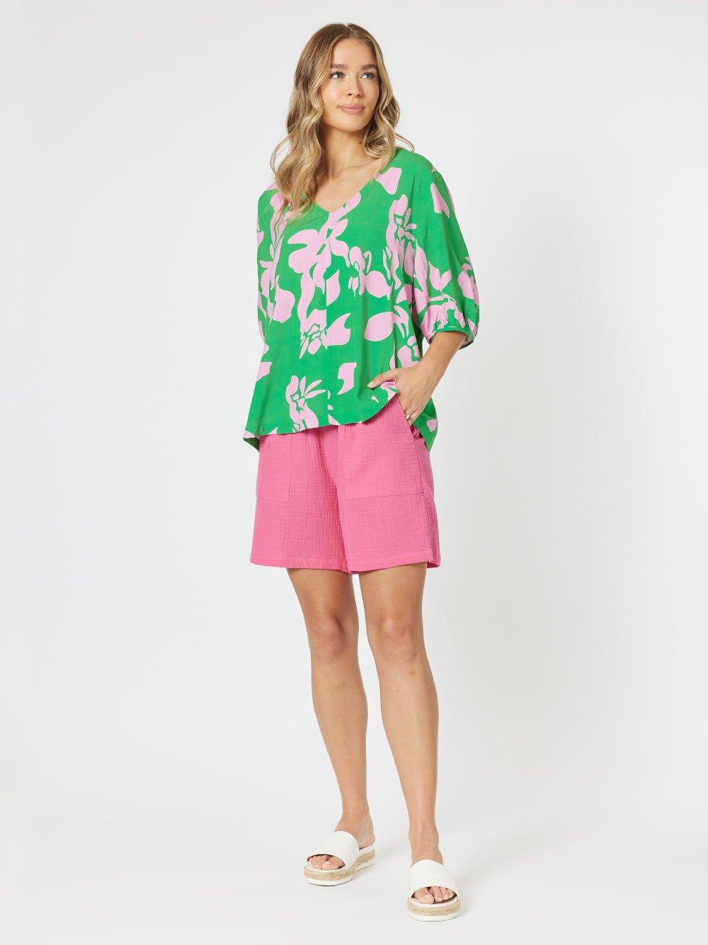 Byron Cotton Short - Hot Pink