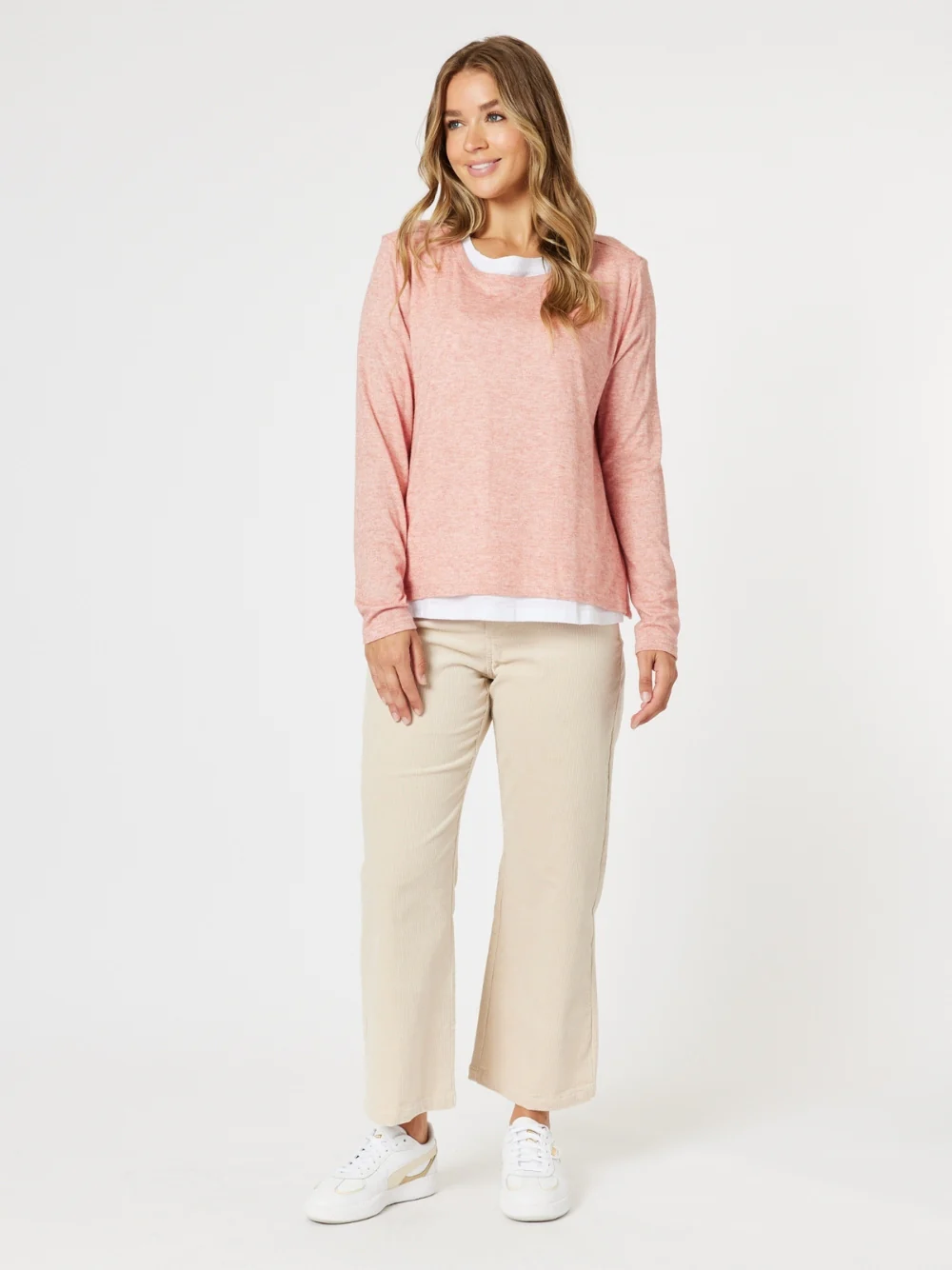 Lucy Stretch Cord Pant  - Natural