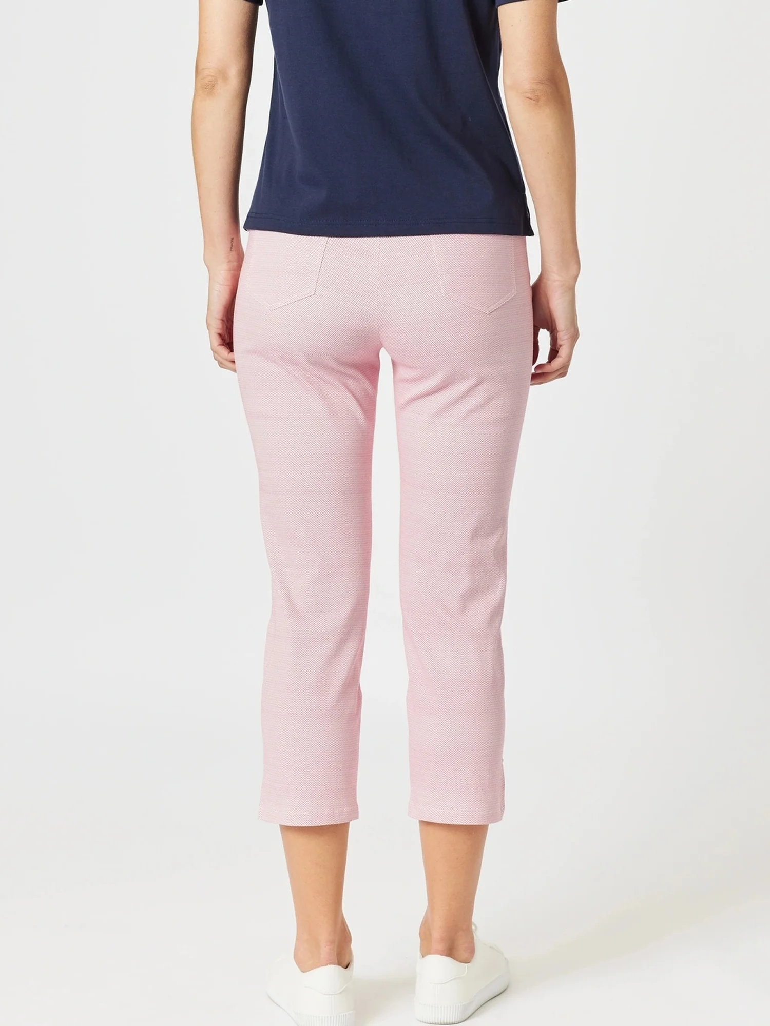 Taylor Print Slim Leg Pant  - Red/White