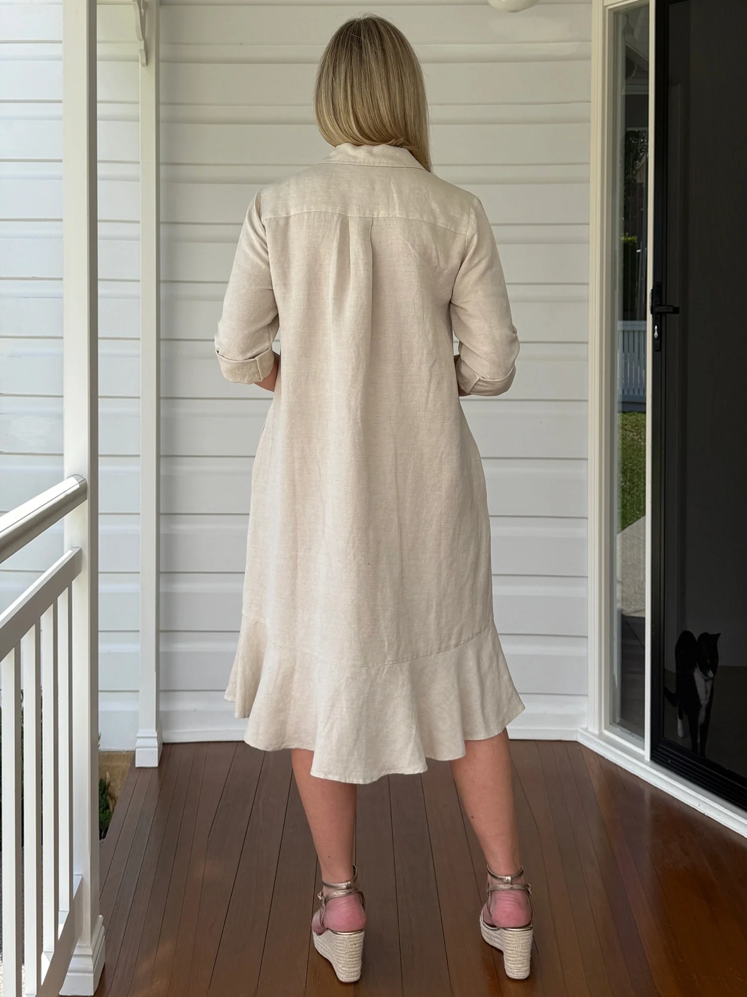 Lino Montana Shirt Dress - Natural