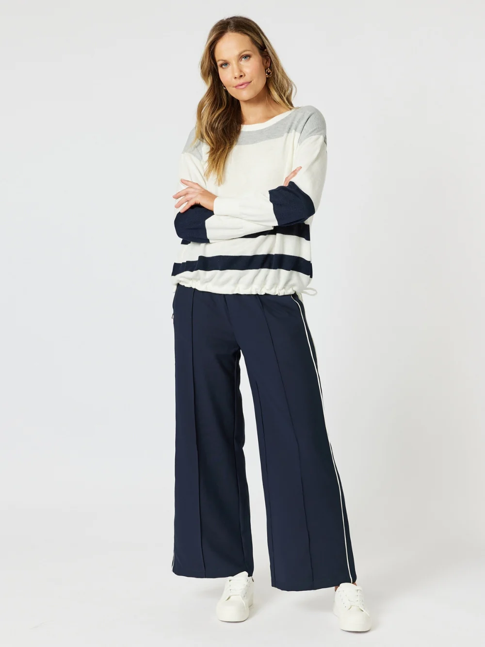 York Stripe Pant - Midnight