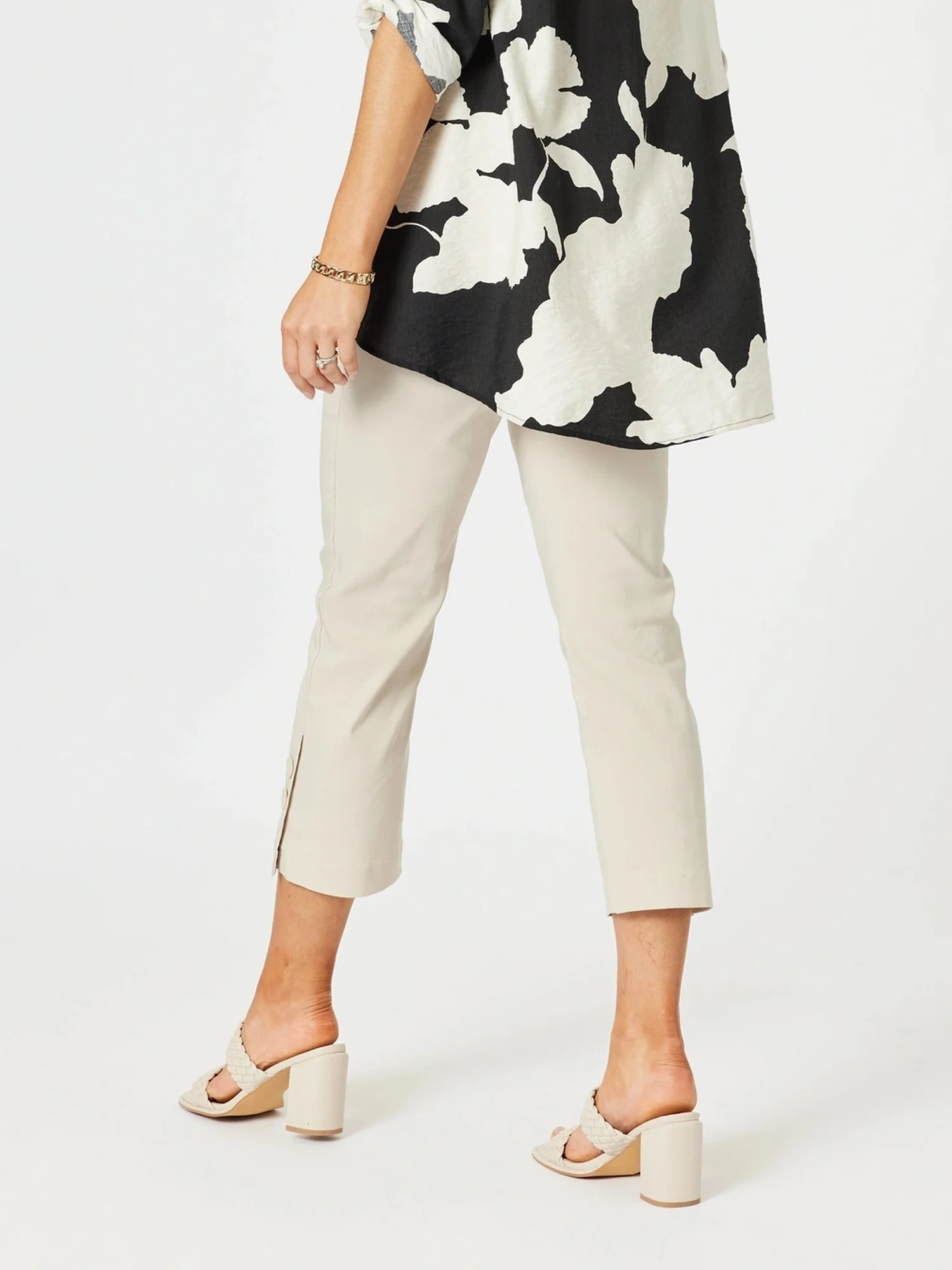 Luzia Twin Button Pant - Natural