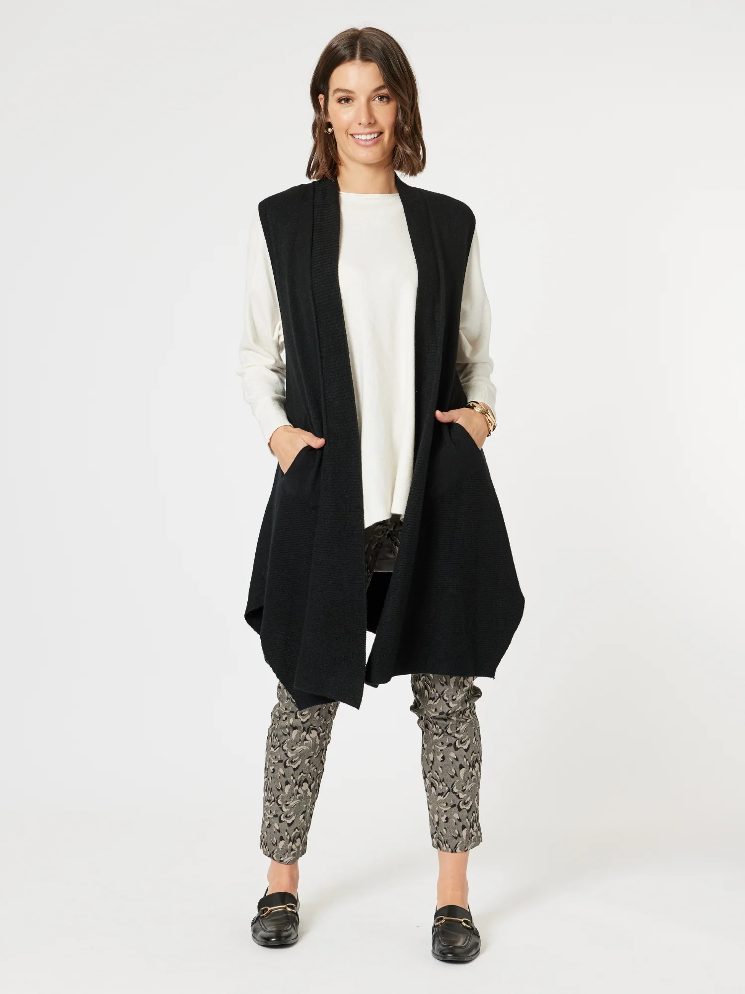 Muse Floral Print Pant - Granite