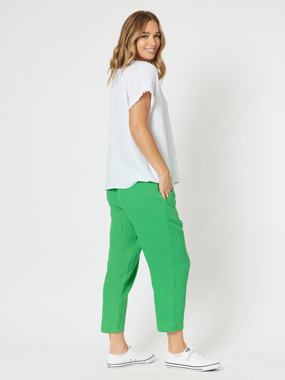 Byron Cotton 7/8 Pant - Emerald