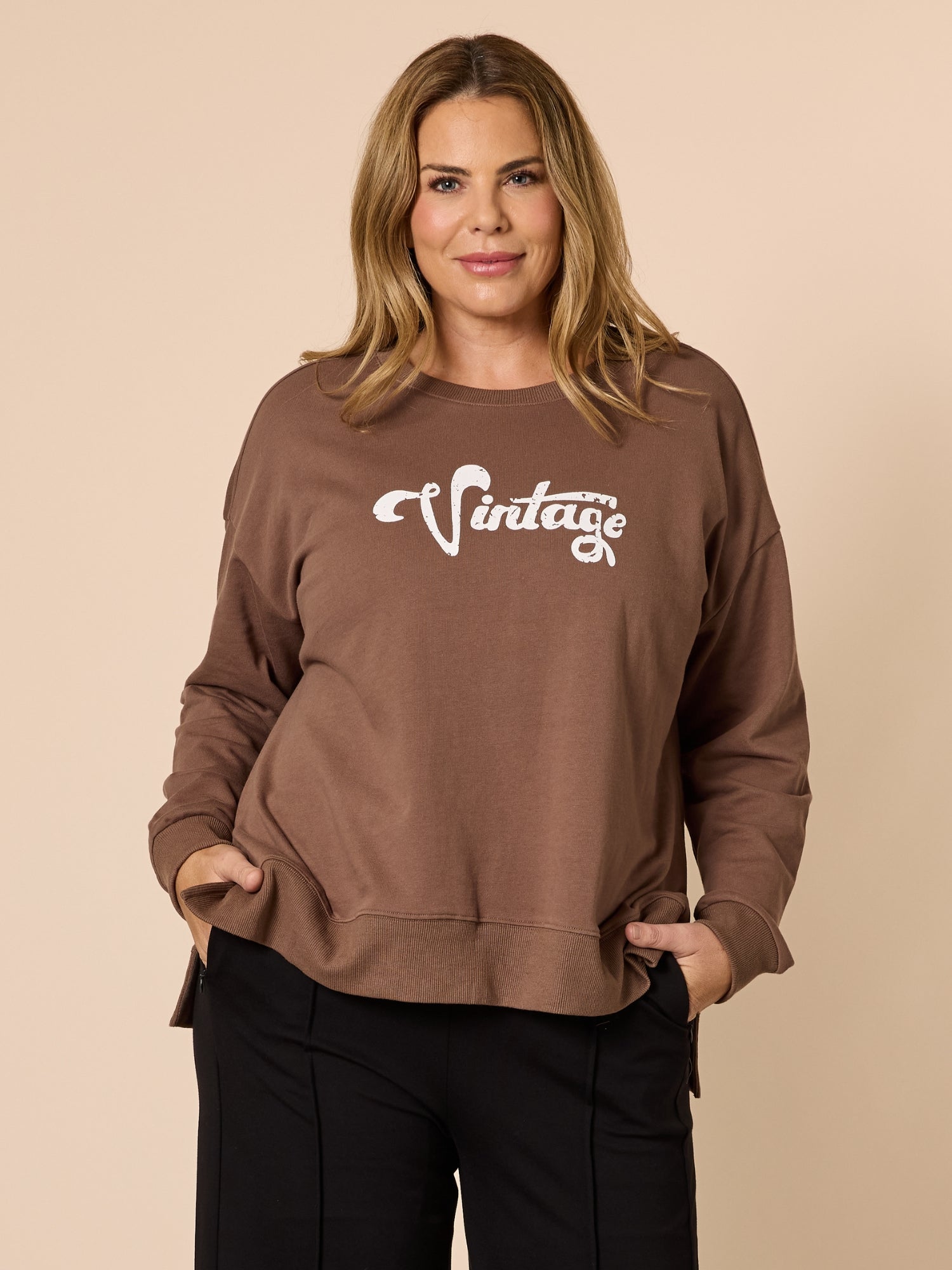 Vintage Sweatshirt - Chocolate