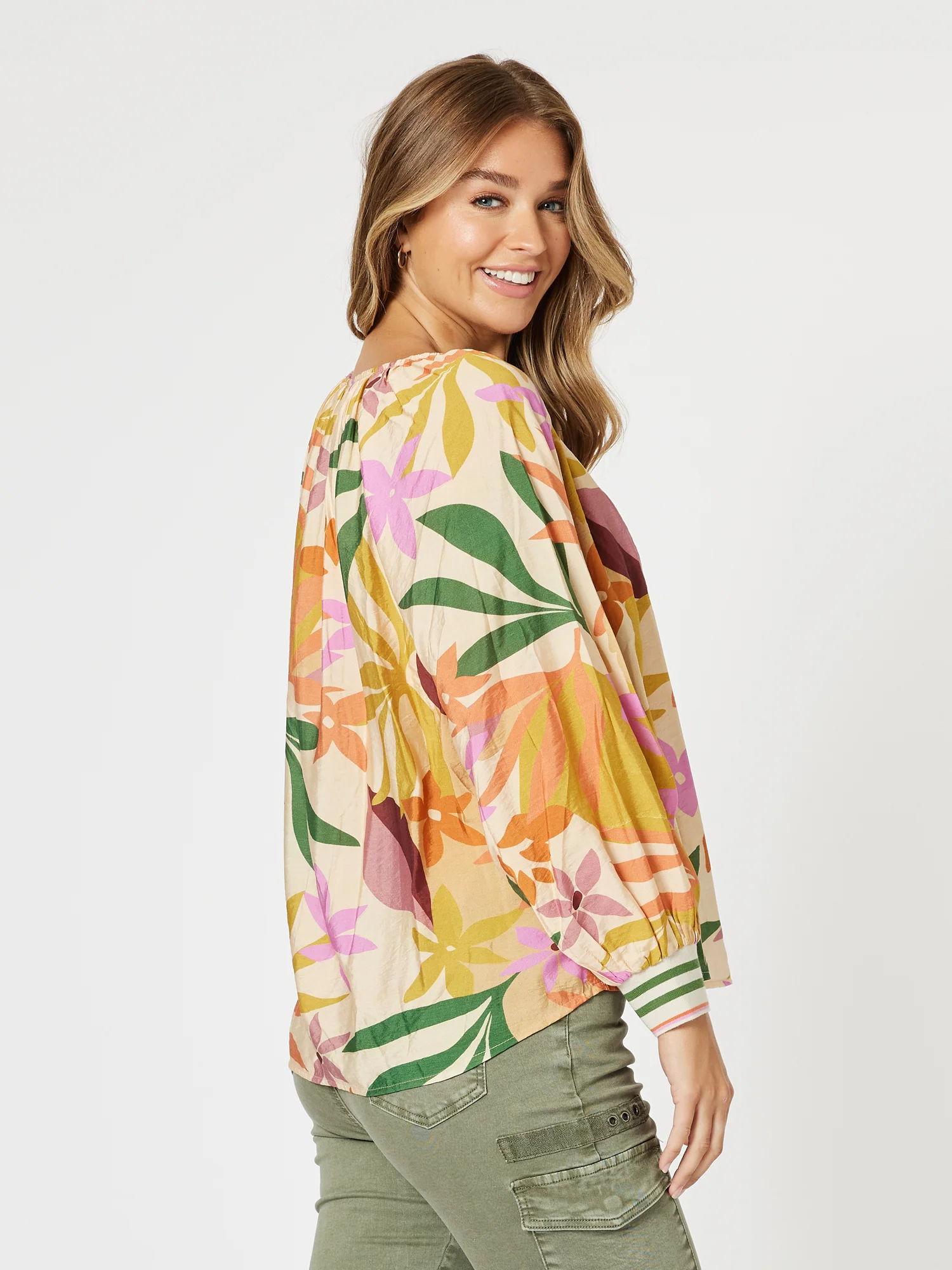 Promenade Floral Print Top - Multi