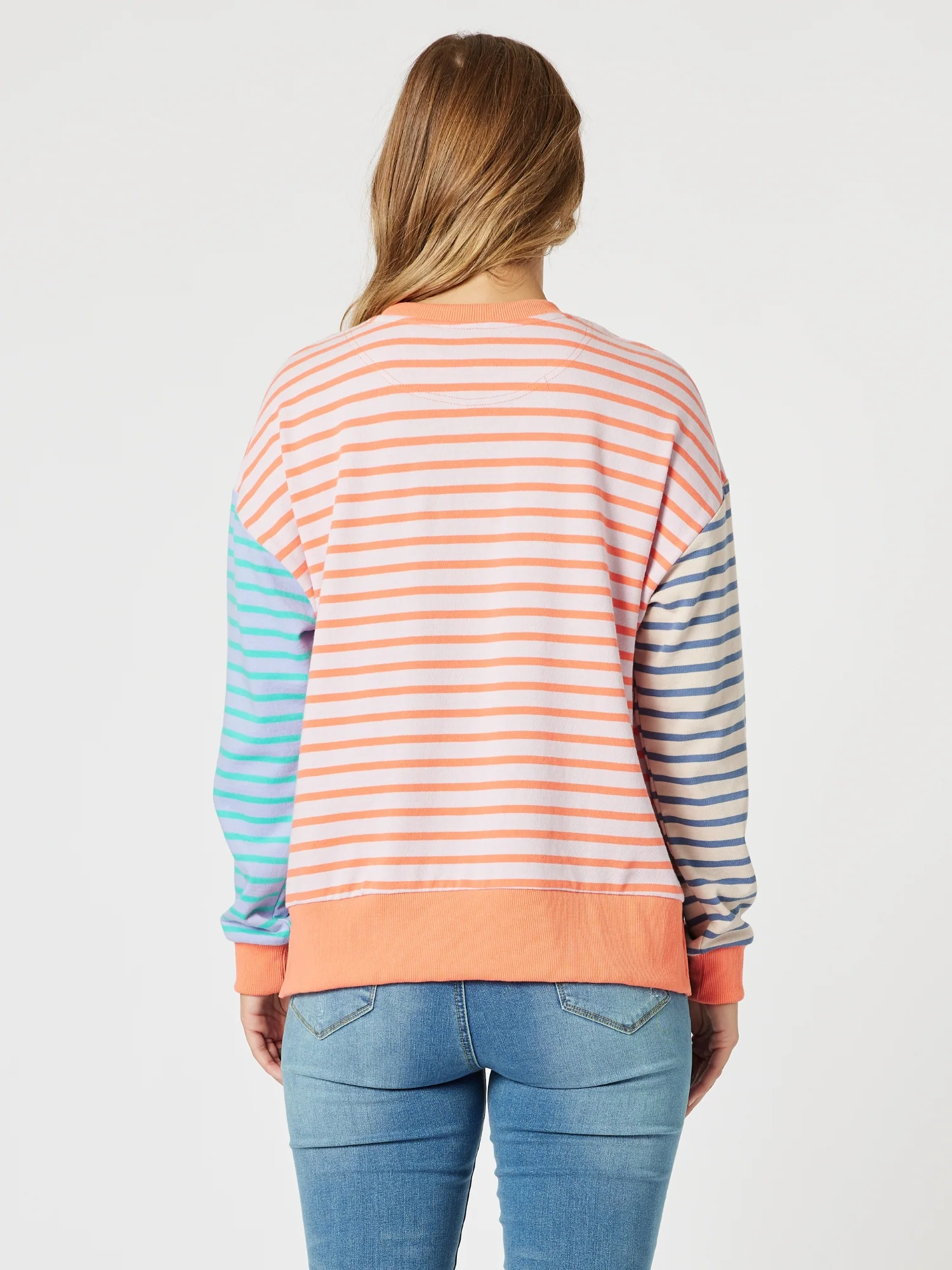 Maxwell Summer Stripe Print Sweat - Multi