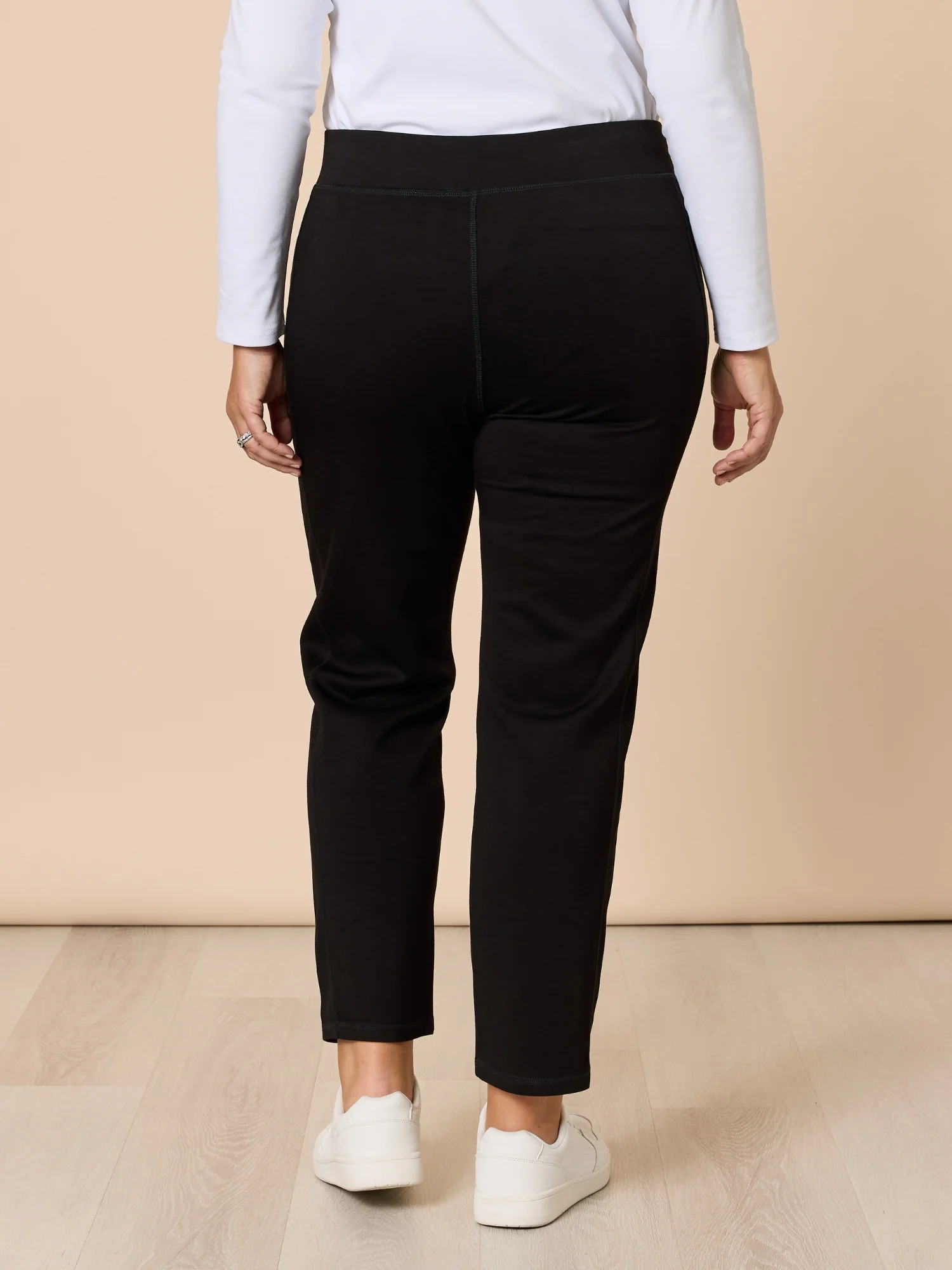 Sport Straight Leg Ponte Pant - Black