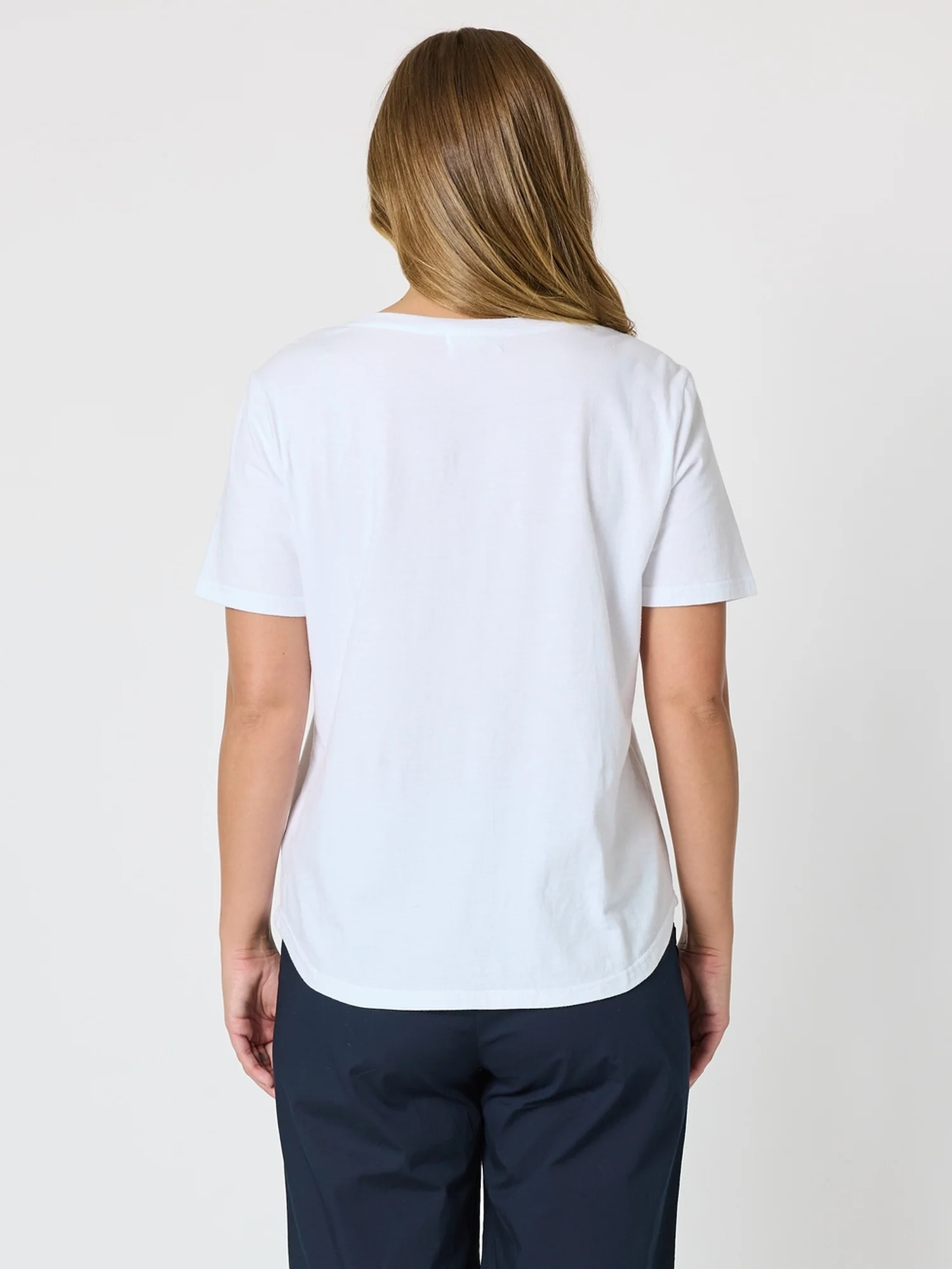 Sequin Xmas Tree Tee - White/Silver