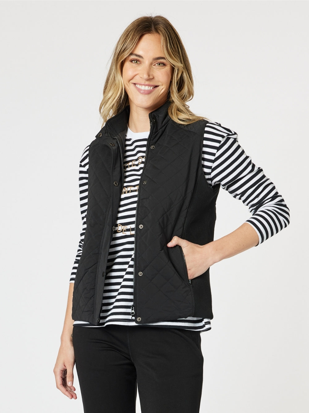 Brighton Puffer Vest - Black