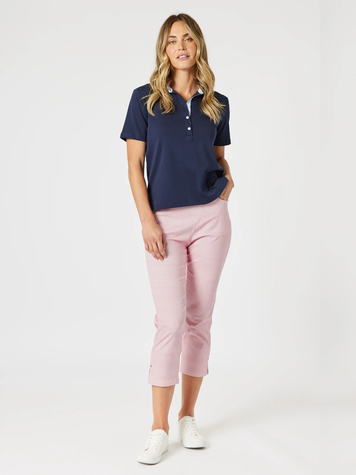 Classic Rib Polo - Navy