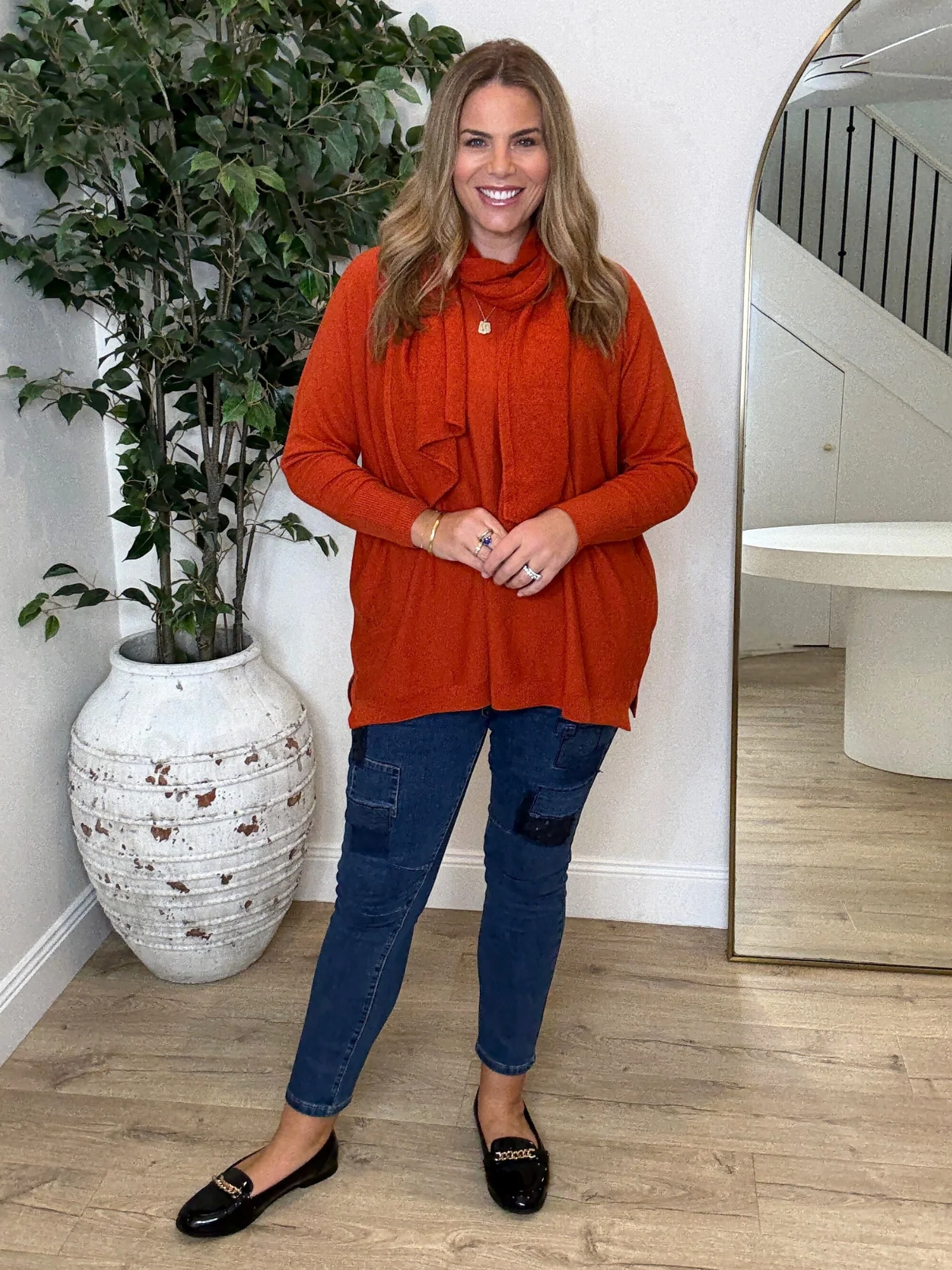 All That Jazz Applique Jean - Dark Denim