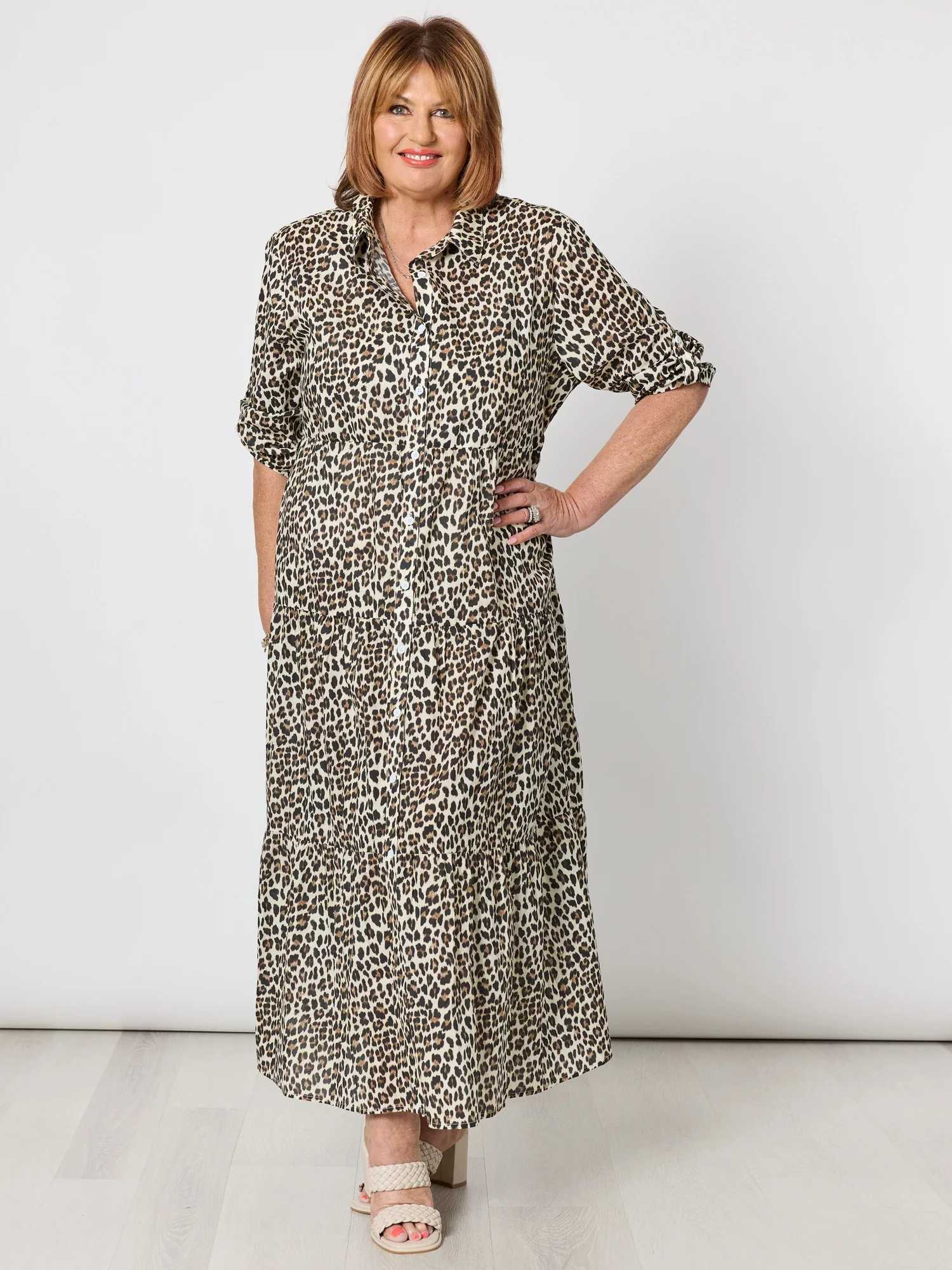 Le Marais Print Shirt Dress - Animal