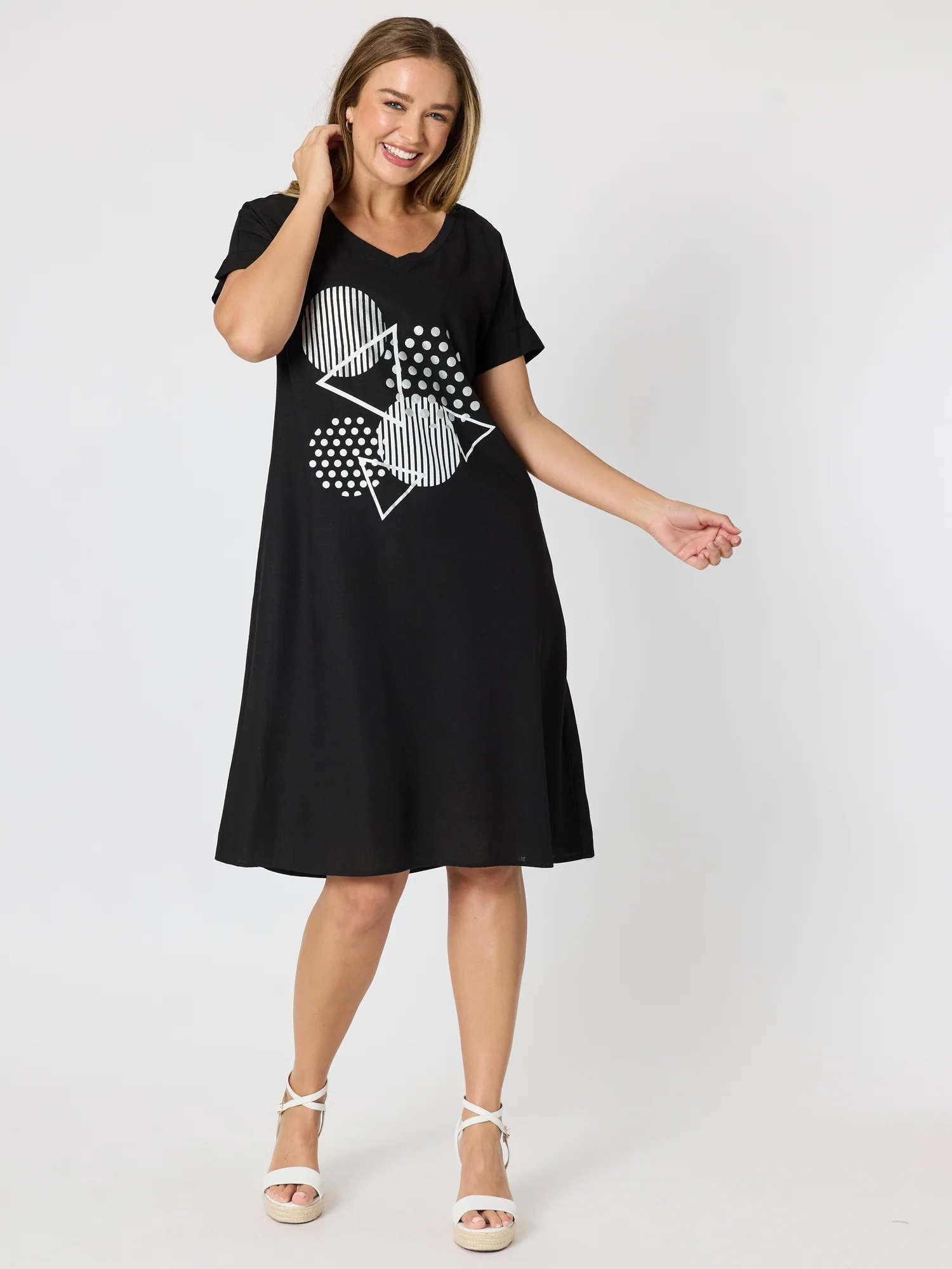 Circle on Circle Dress - Black