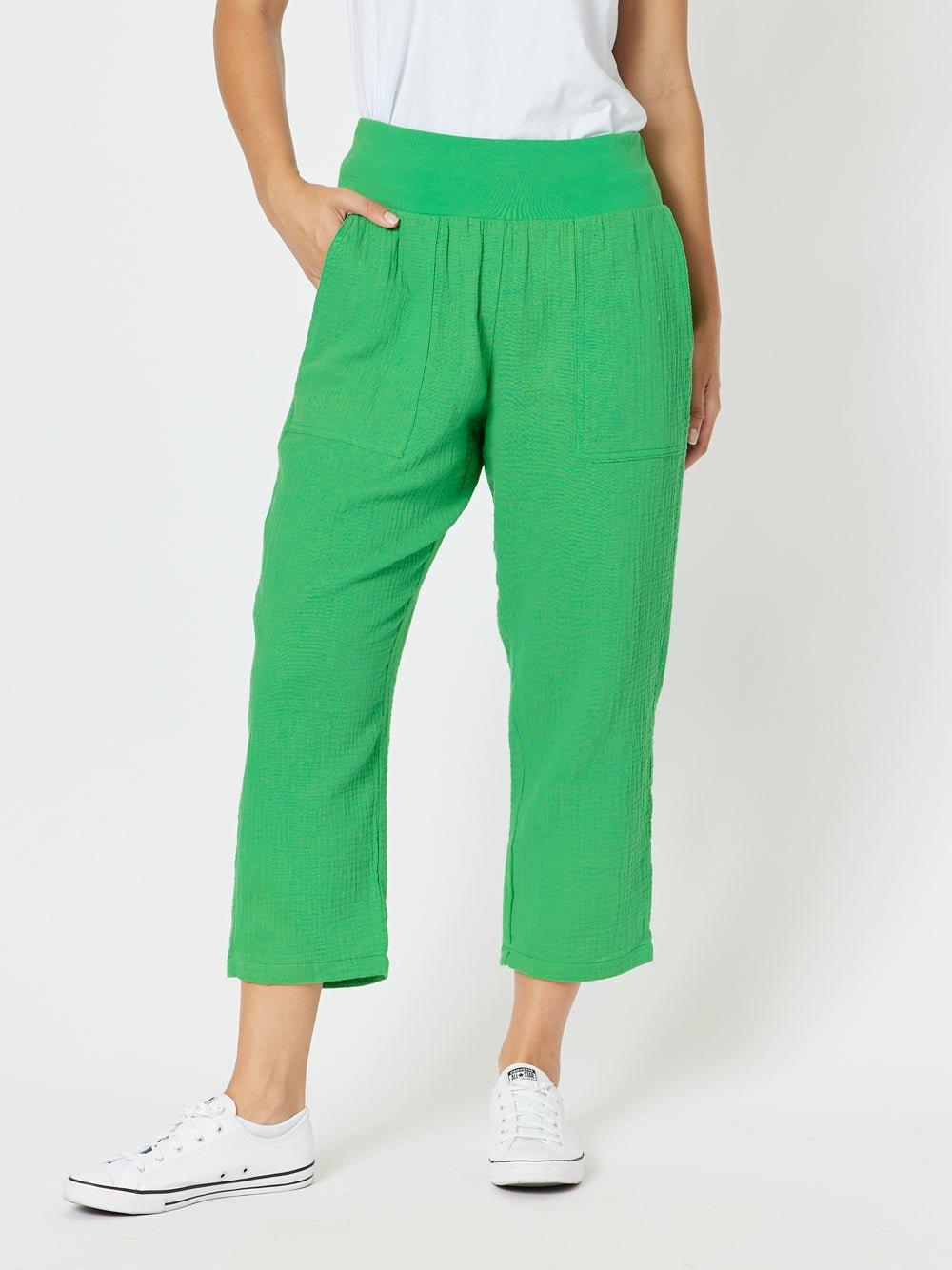 Byron Cotton 7/8 Pant - Emerald