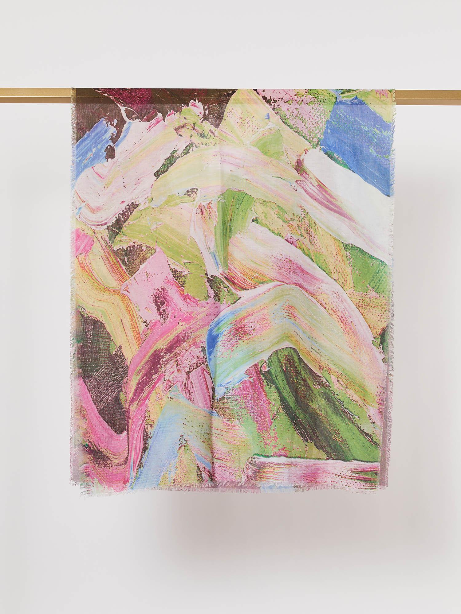 Palette Printed Scarf - Berry