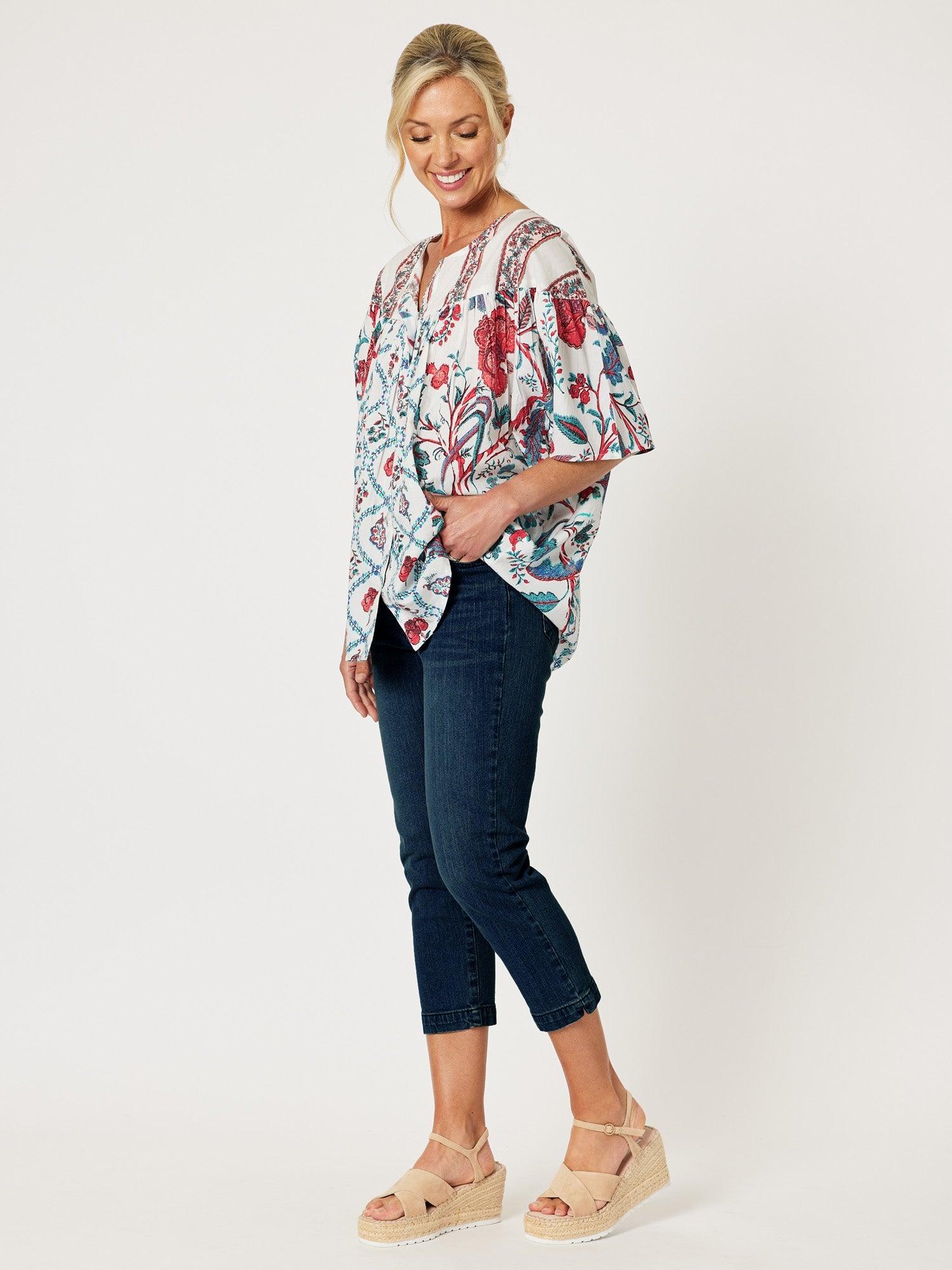 Miracle High Rise Cropped Jean - Dark Denim