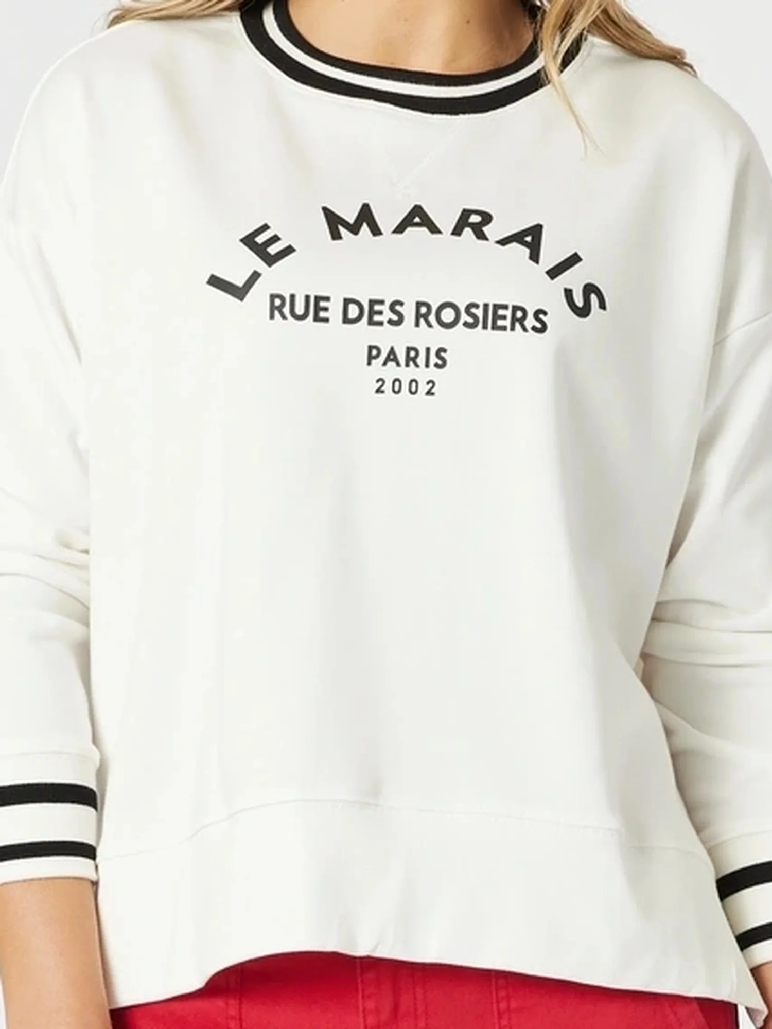 Le Marais Print Sweatshirt - Ivory