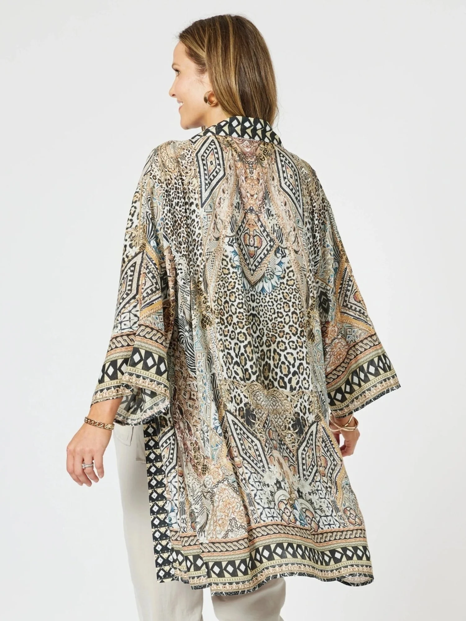 Emerson Animal Print Kimono - Animal