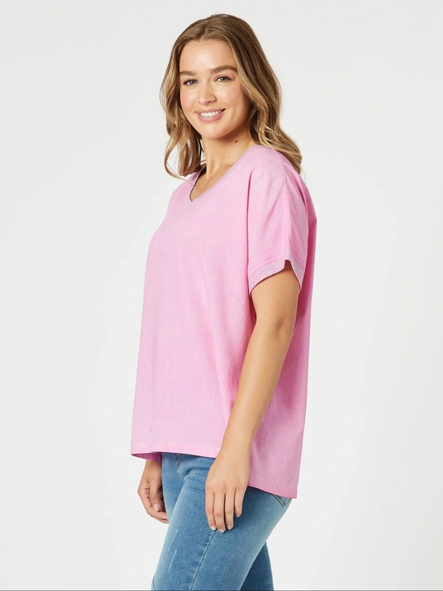 Sienna Top - Washed Pink