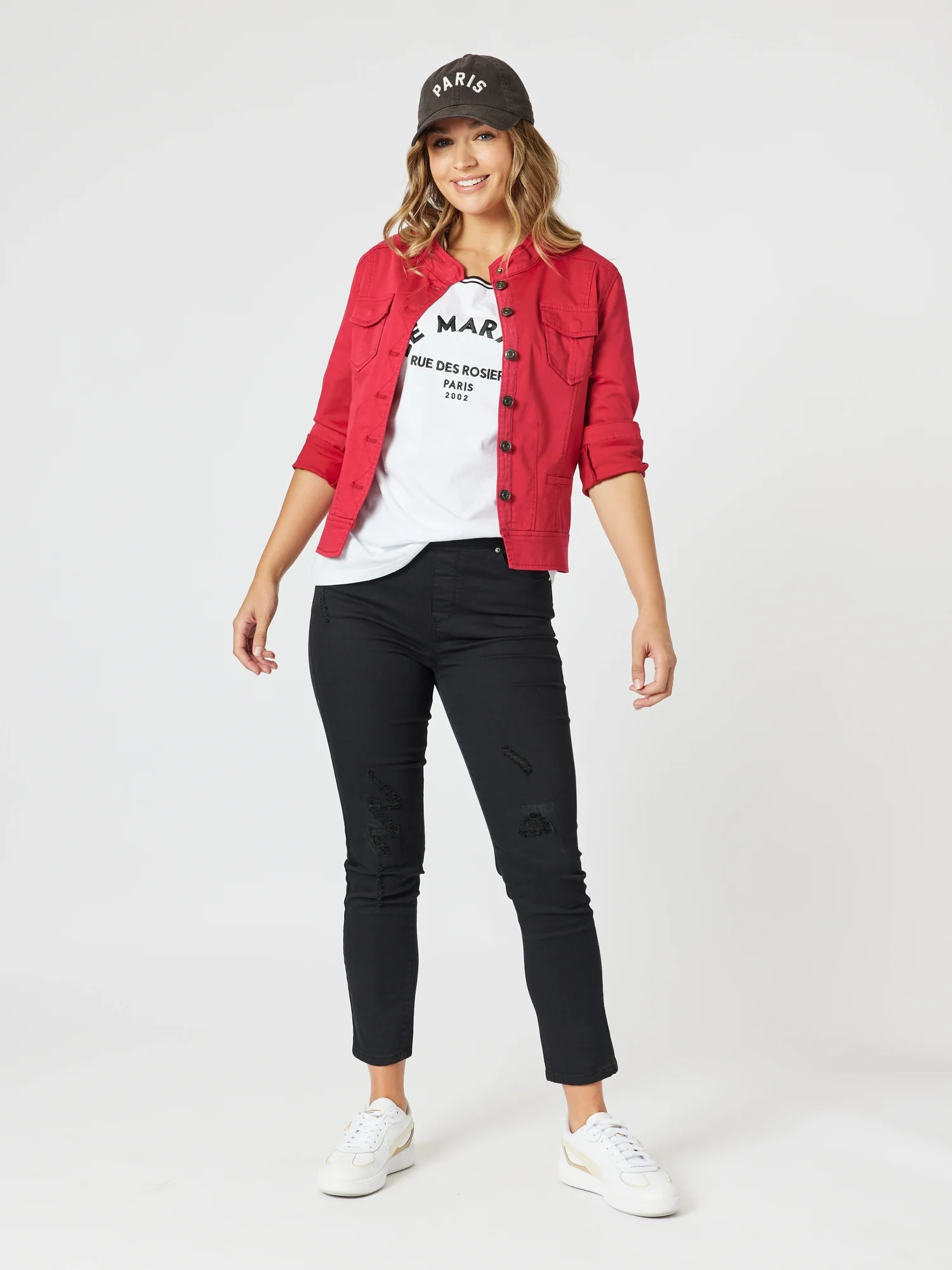 Le Marais Embroidered T-Shirt - White