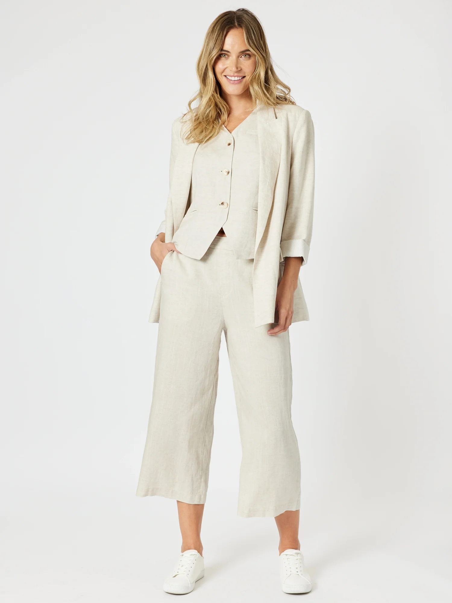 Lino Blazer - Natural