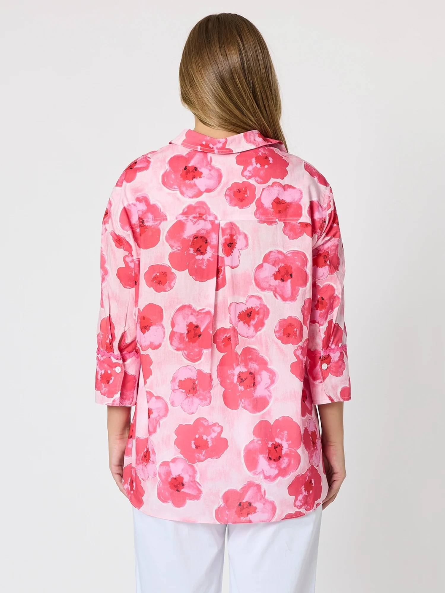 Pink Poppies Floral Print Shirt - Pink/Multi