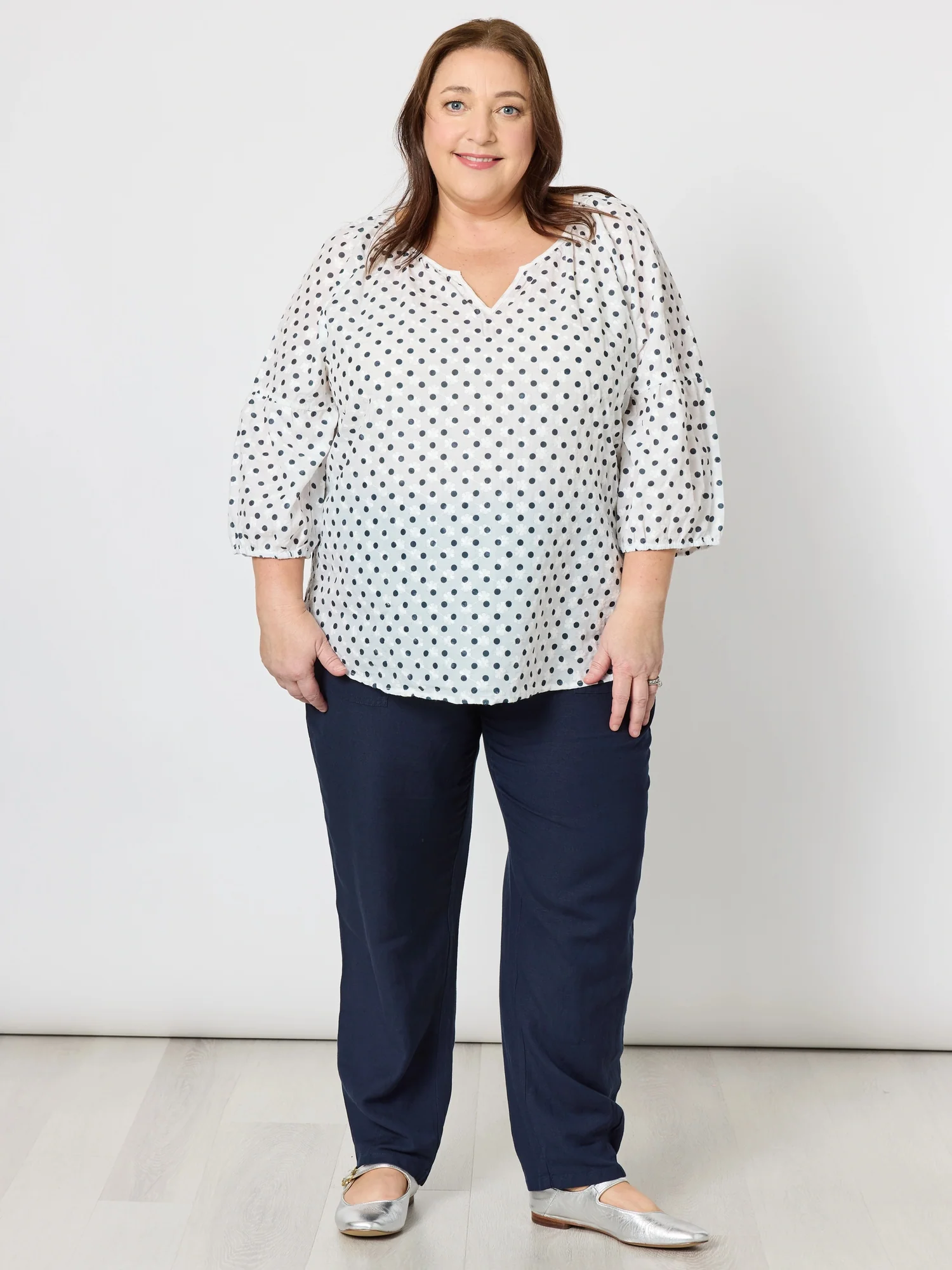 Lino Tapered Pant - Navy