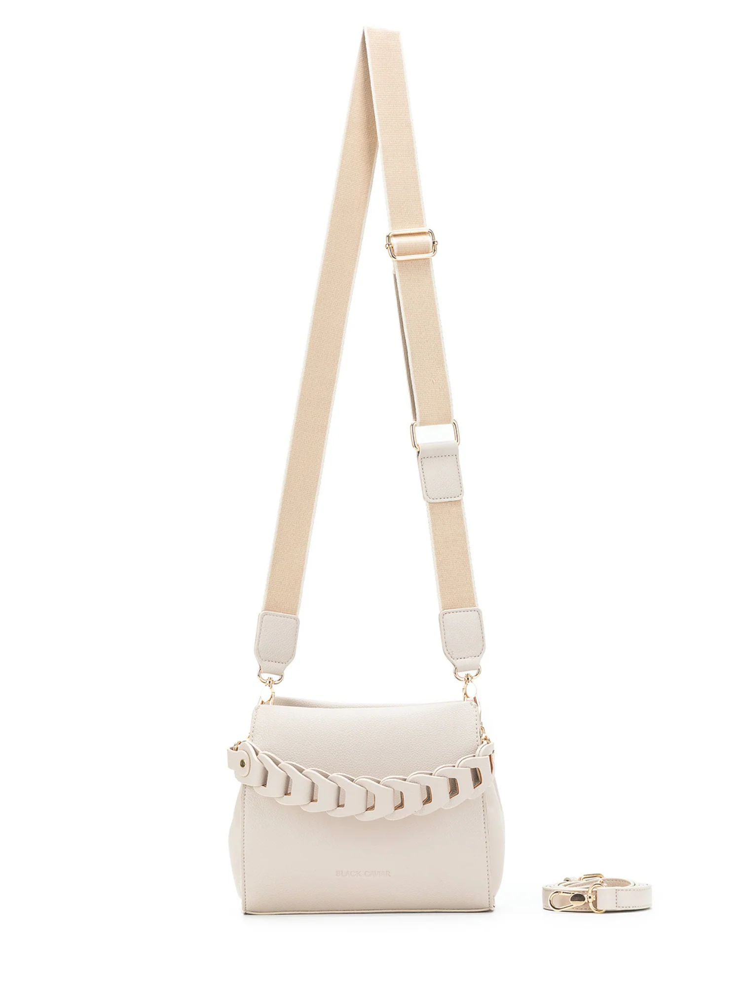 Lua Plait 3 Compartment Handbag - Oatmeal