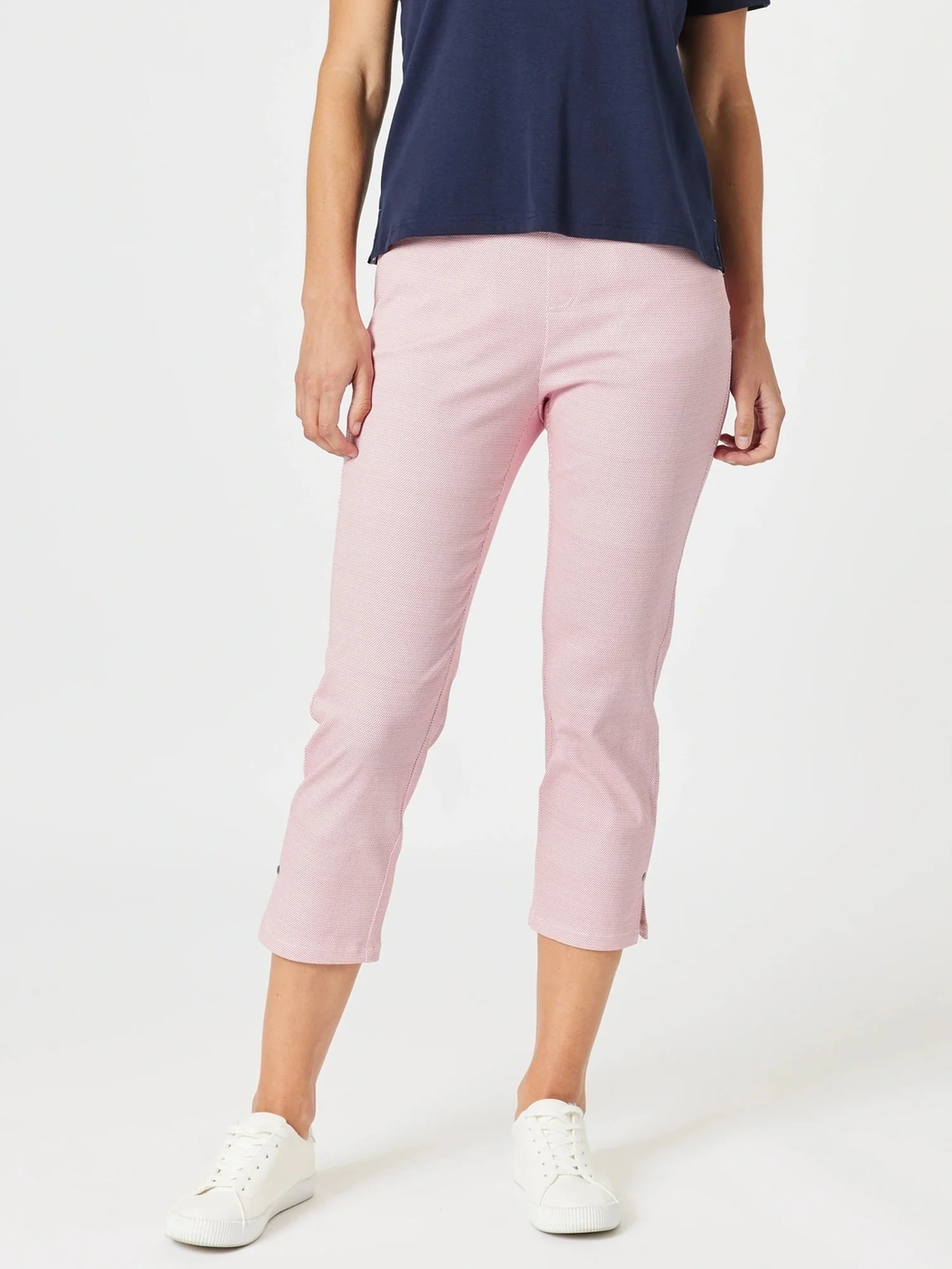 Taylor Print Slim Leg Pant  - Red/White