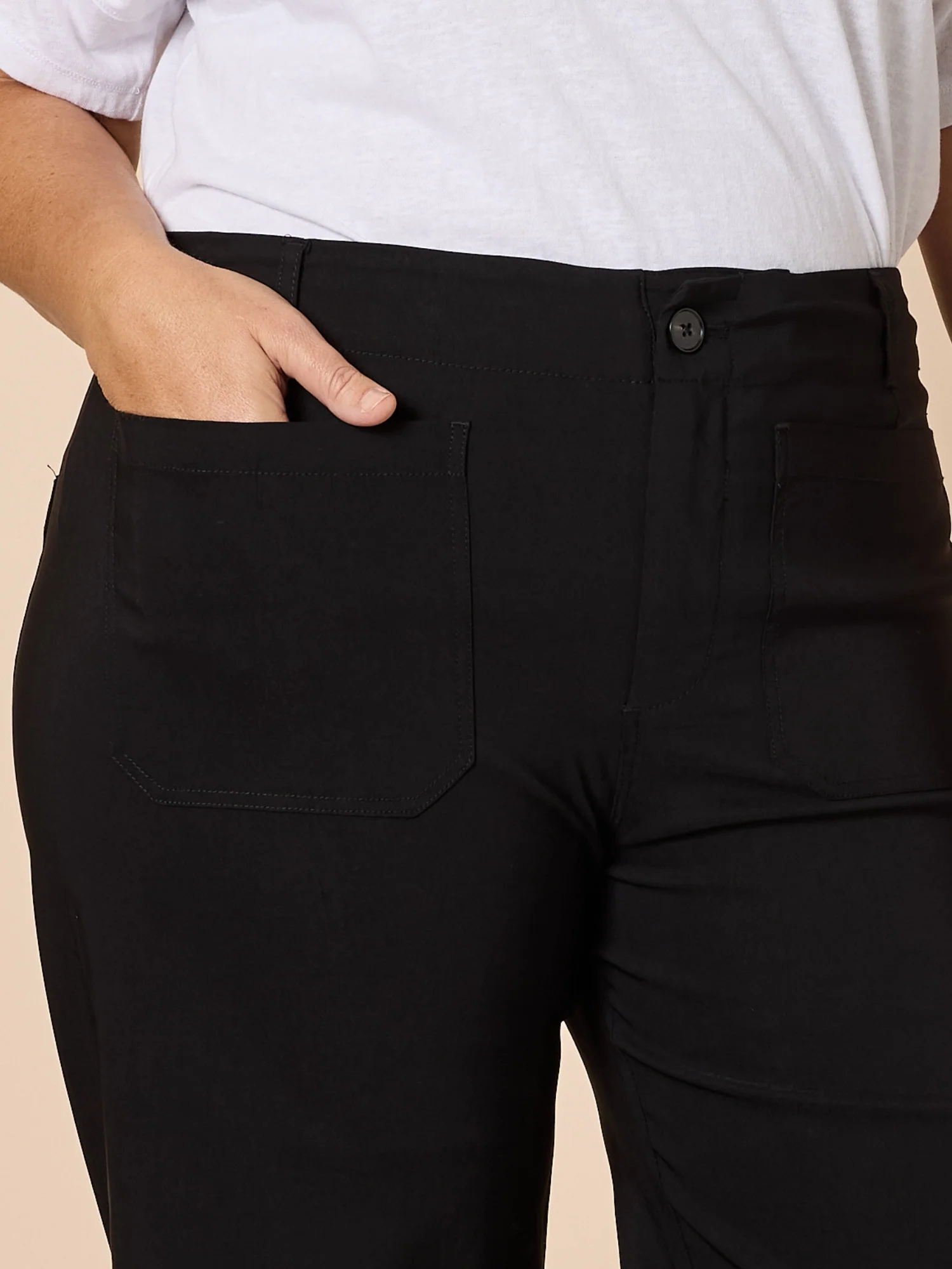 Marine Wide Leg Pant - Black