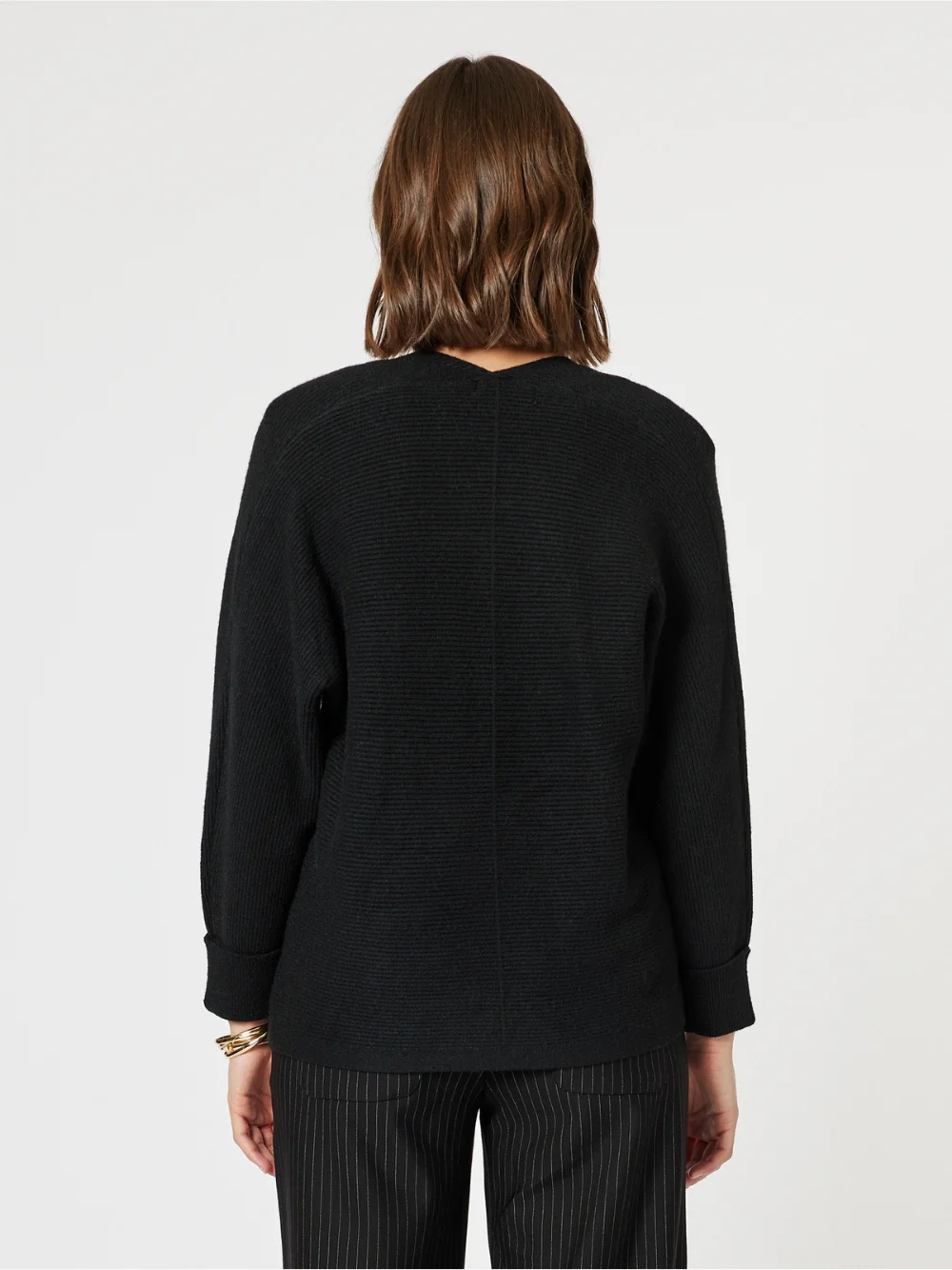 Highland Rib Cardigan - Black