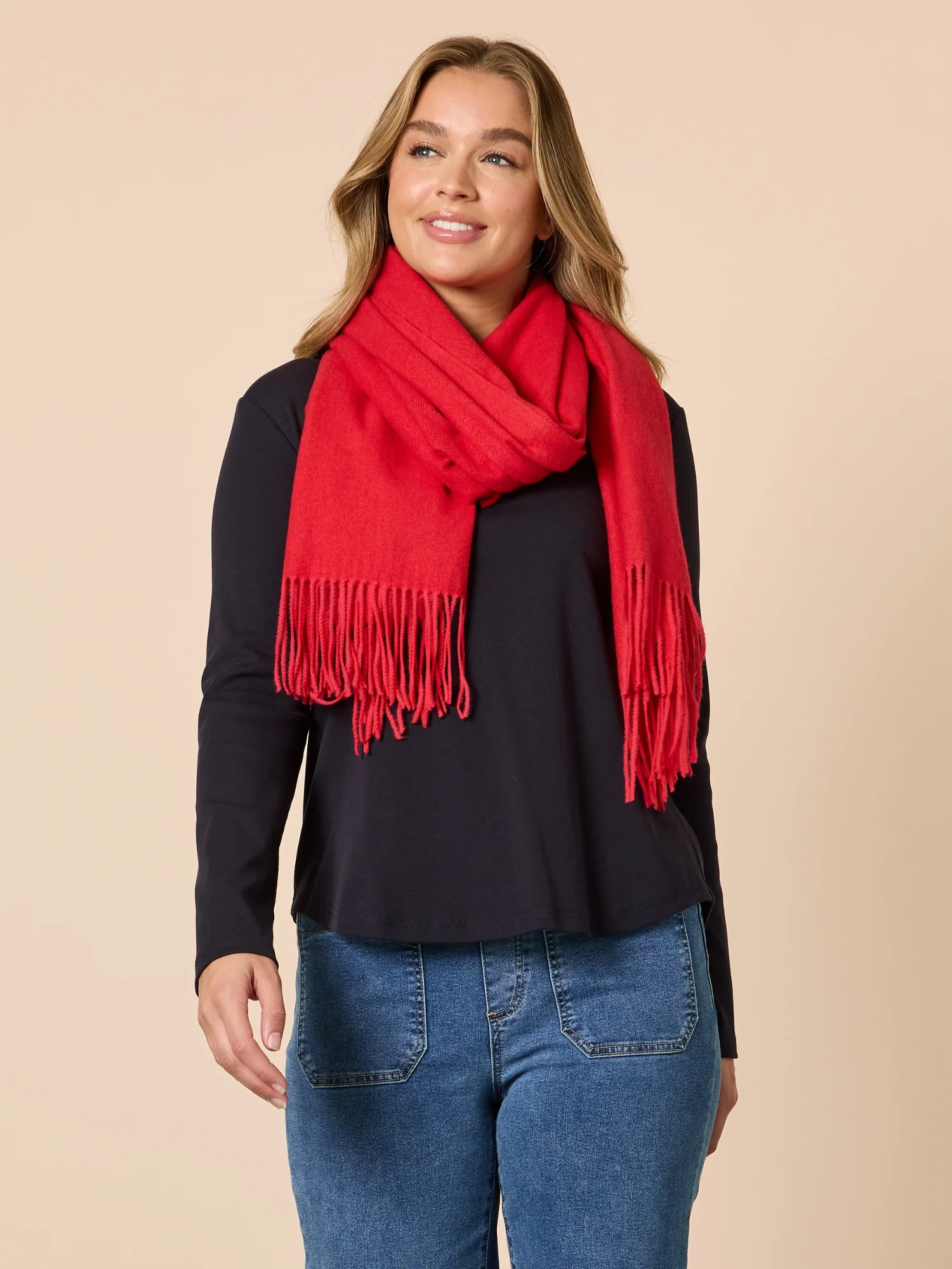 Cosy Scarf - Red