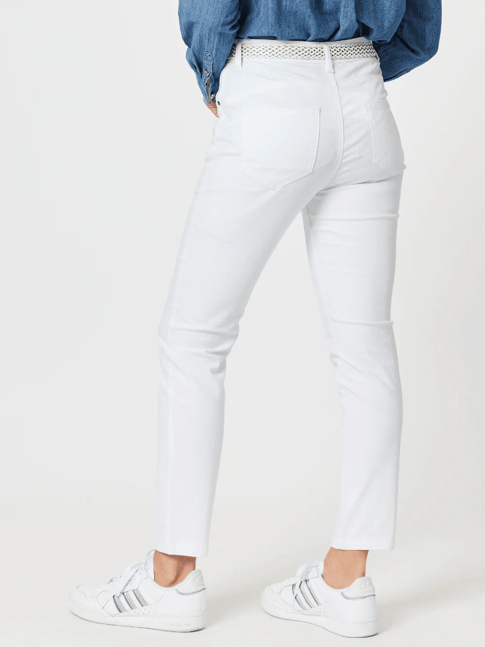 Miracle High Rise Jean - White