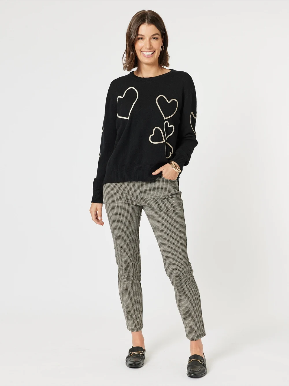 Ava Pant - Natural/Black