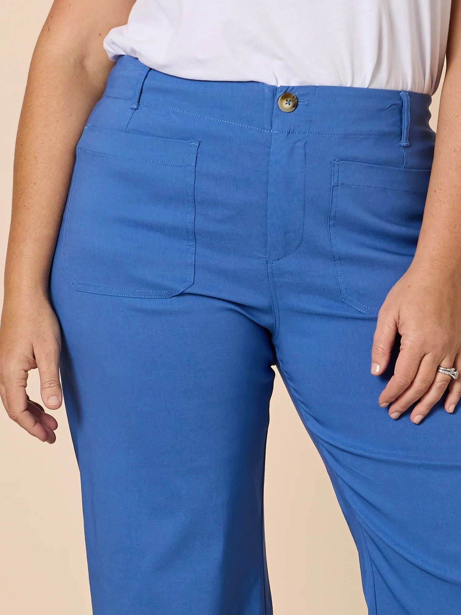 Marine Wide Leg Pant - Blue