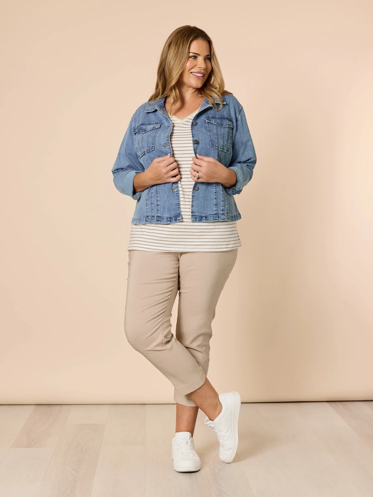 Zara Stretch Pant - Natural