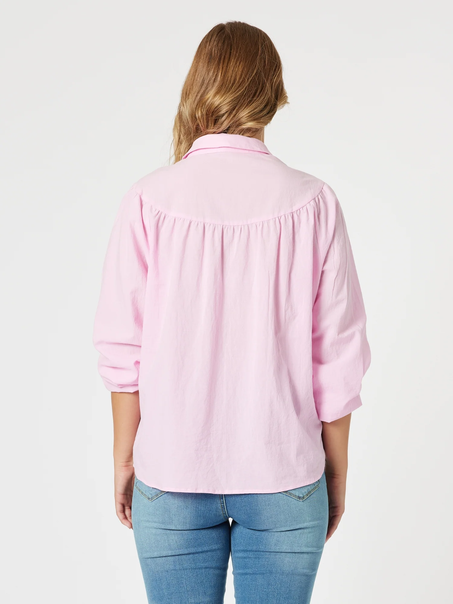 Crayon Stitch Shirt - Pink