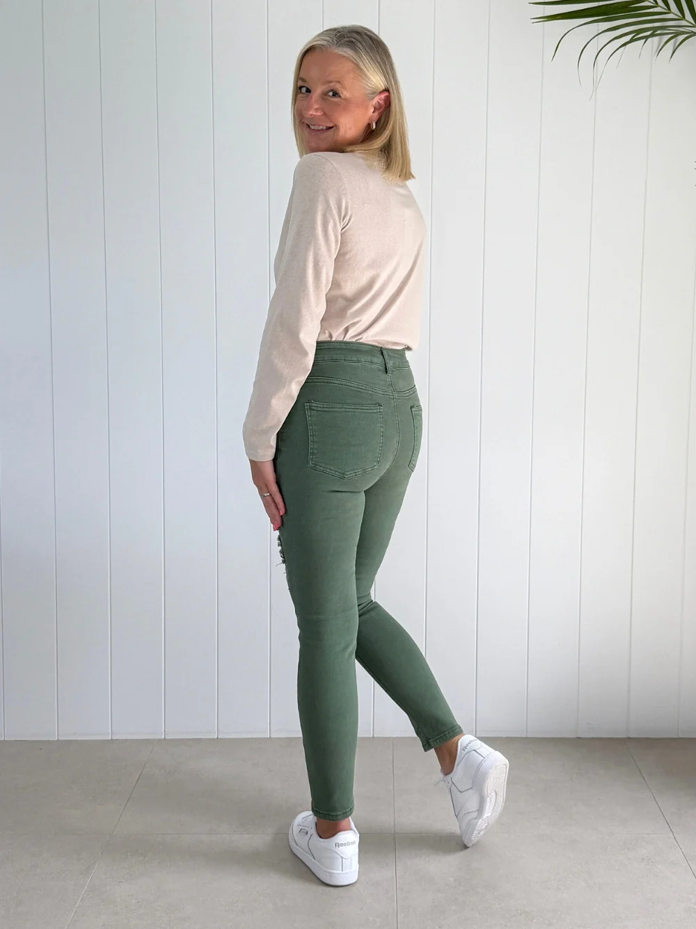 All That Jazz Applique Jean - Khaki