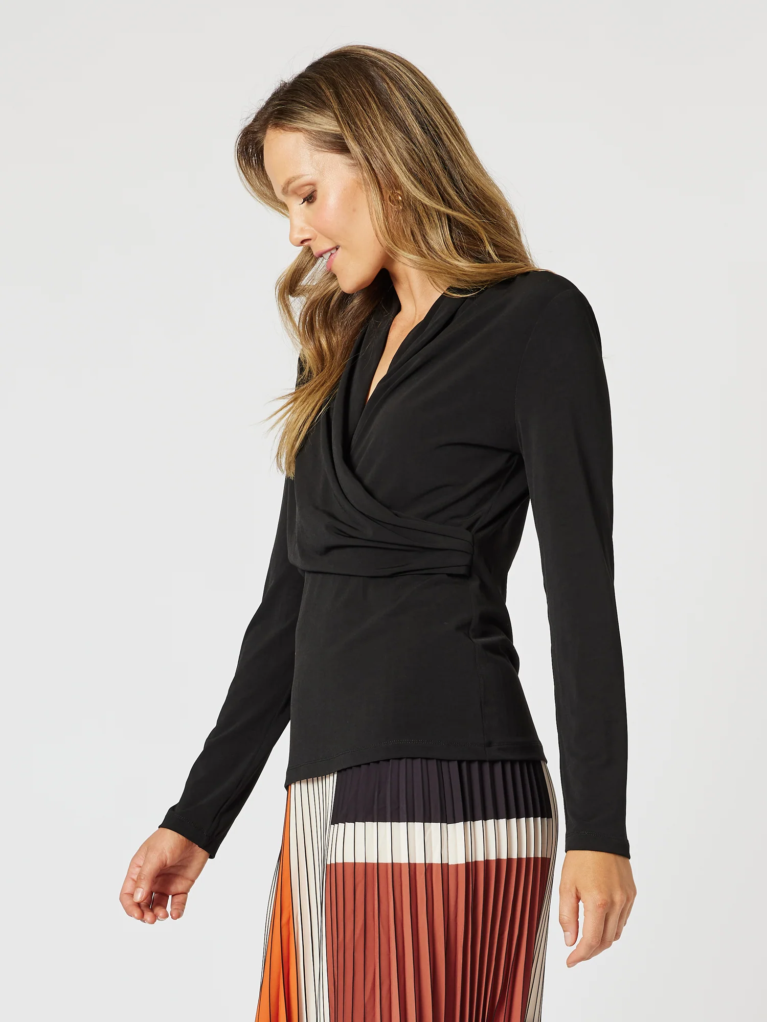 Opera Cross Front Top - Black