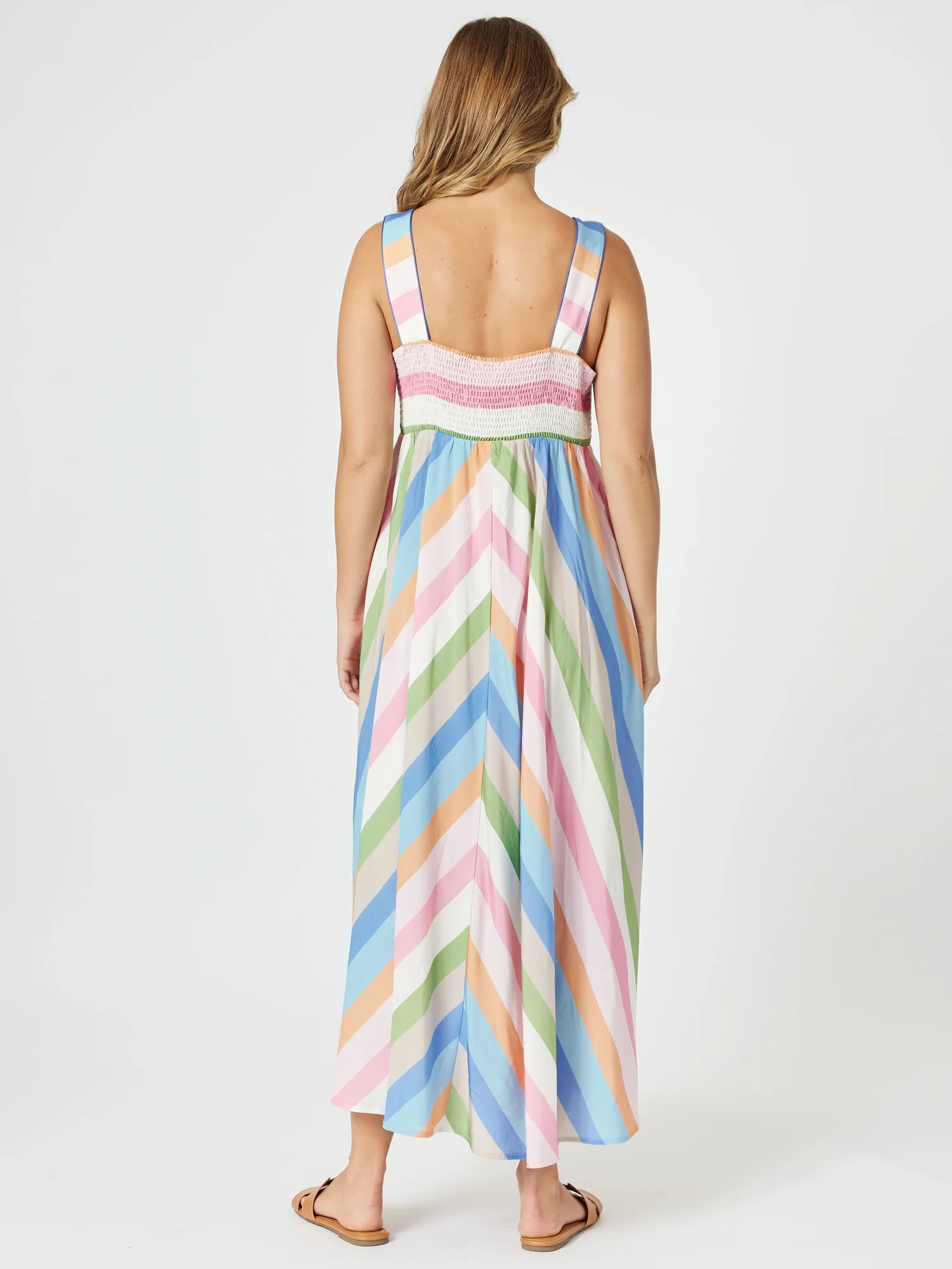 Lucy Stripe Print Sundress - Stripe