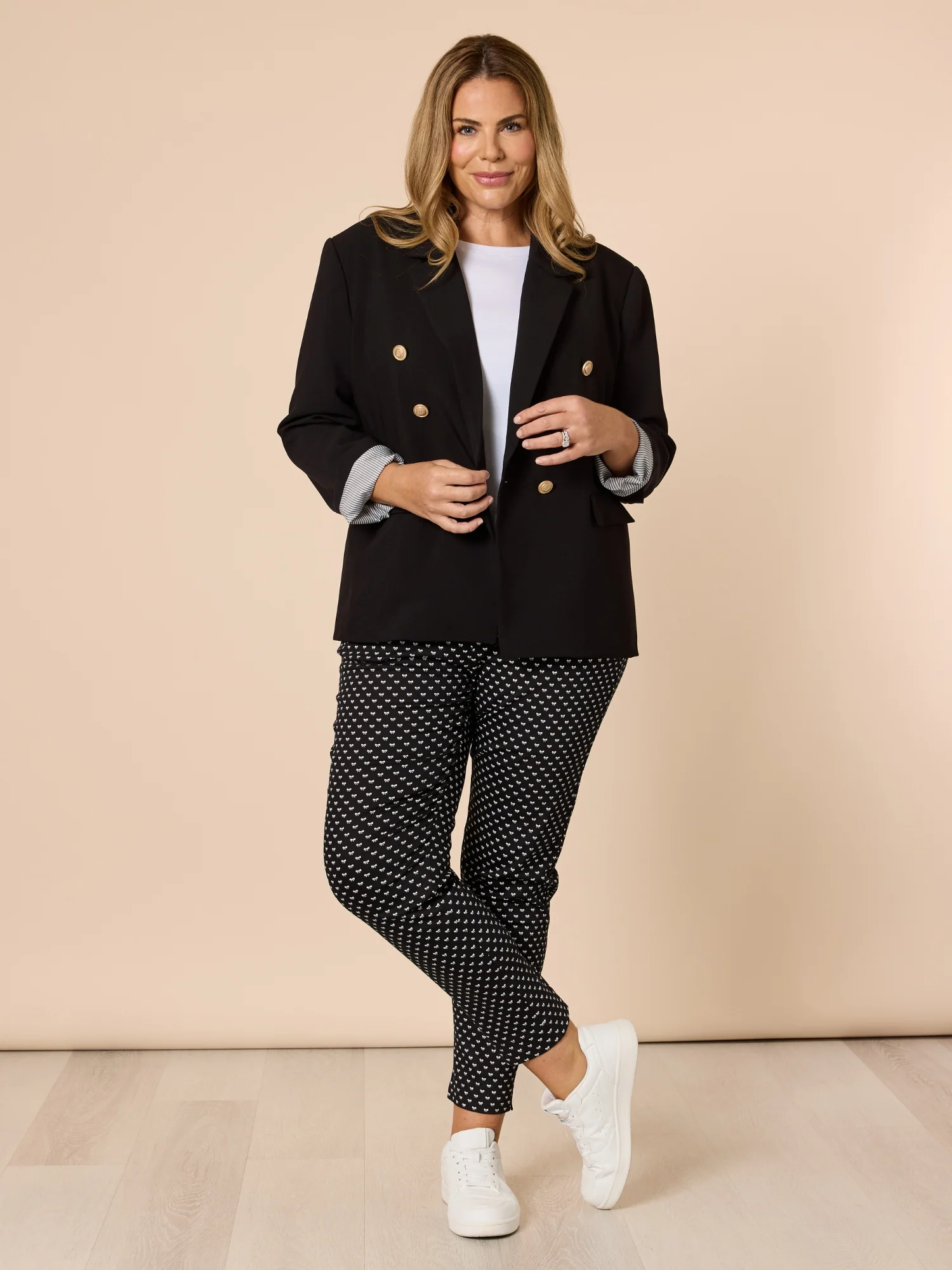 Lauren Double Breasted Blazer - Black