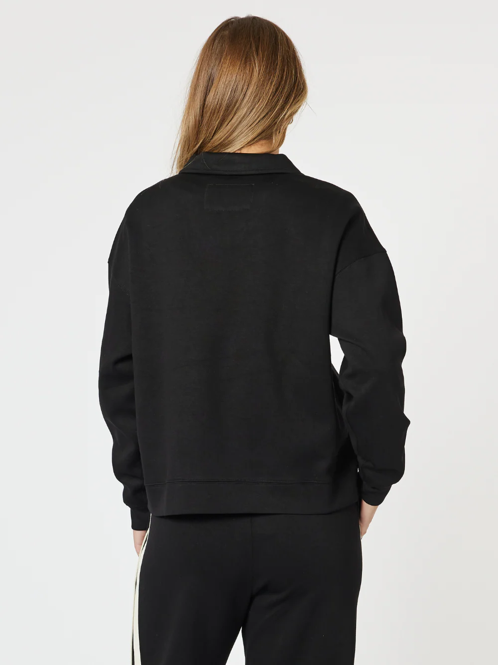 Urban V Neck Sweatshirt - Black