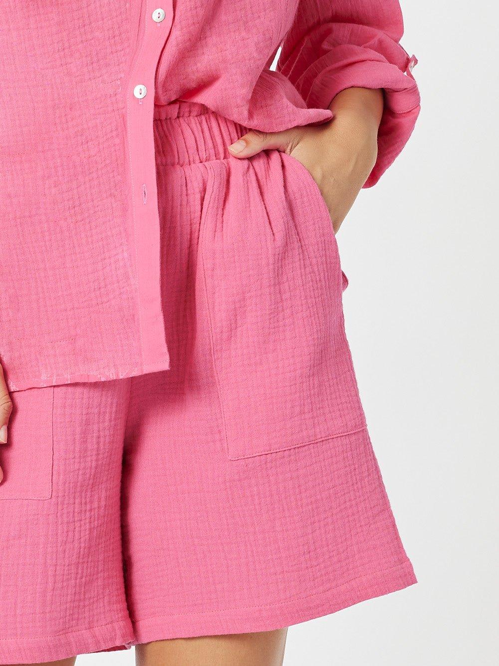 Byron Cotton Short - Hot Pink