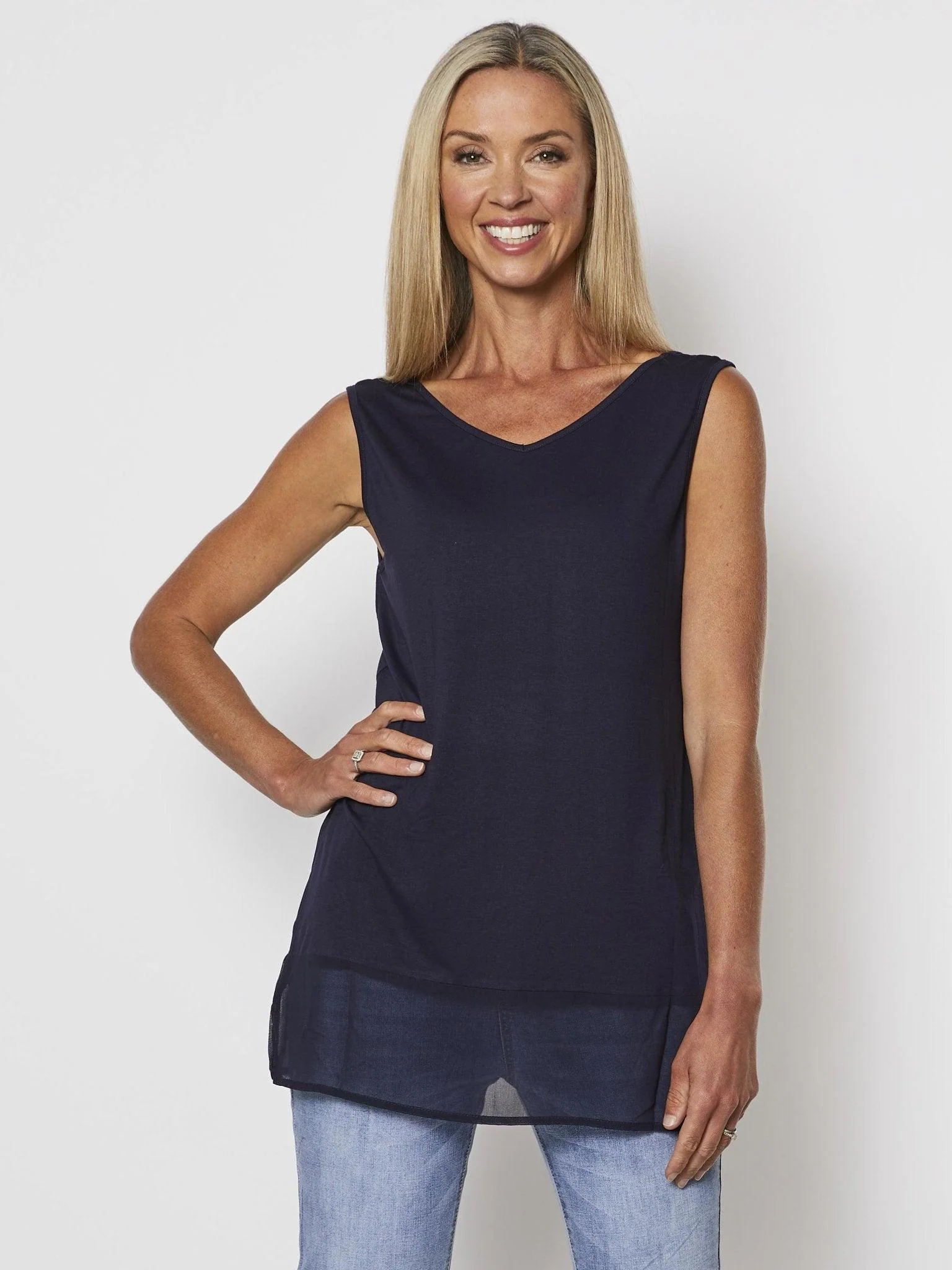 Reversible Tank Top - Navy