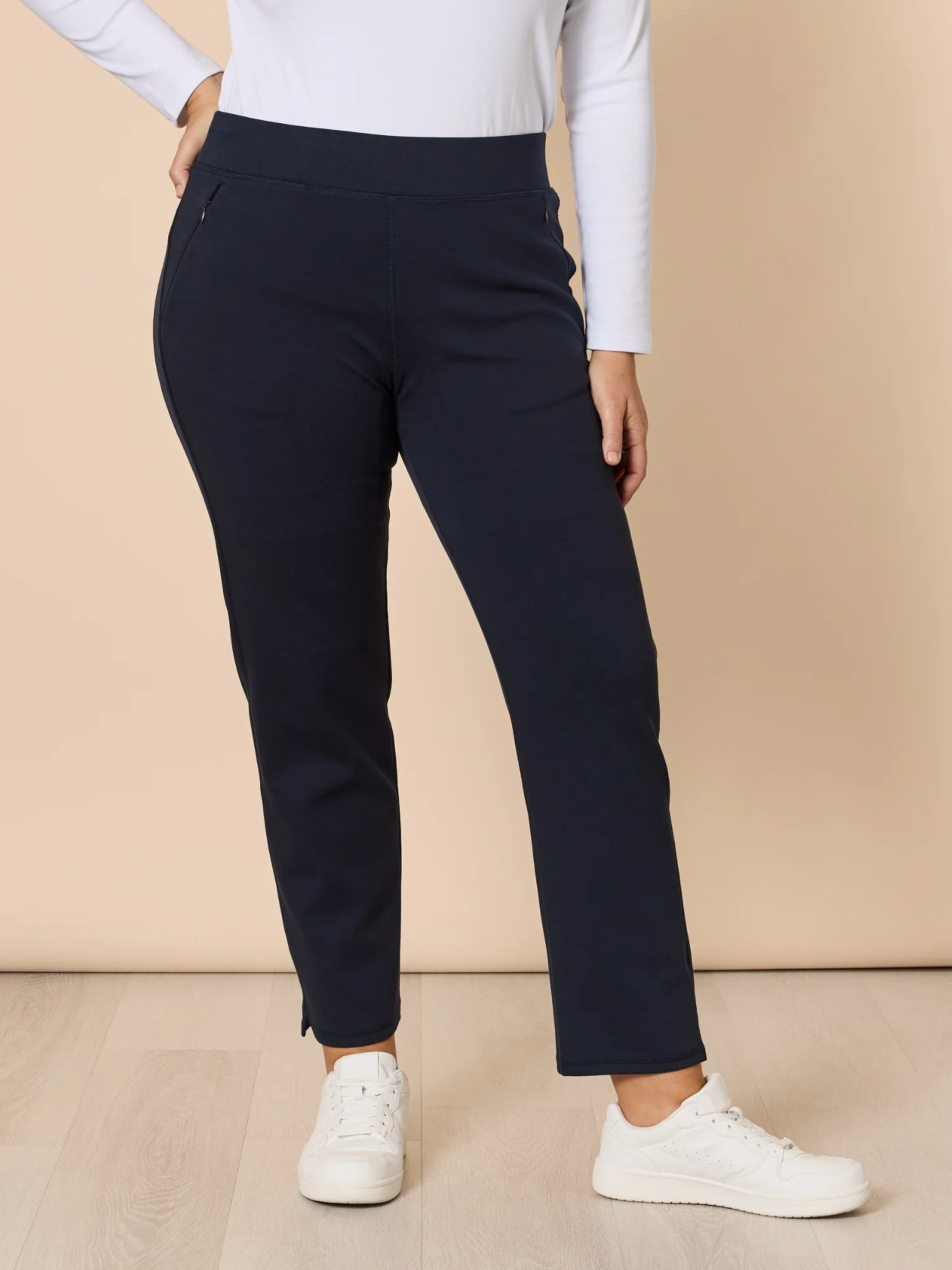 Sport Straight Leg Ponte Pant - Navy