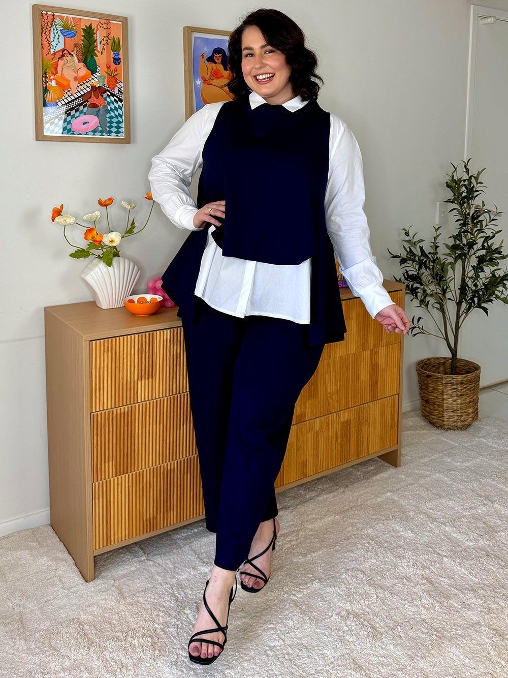 Cameron Layer Top - Navy