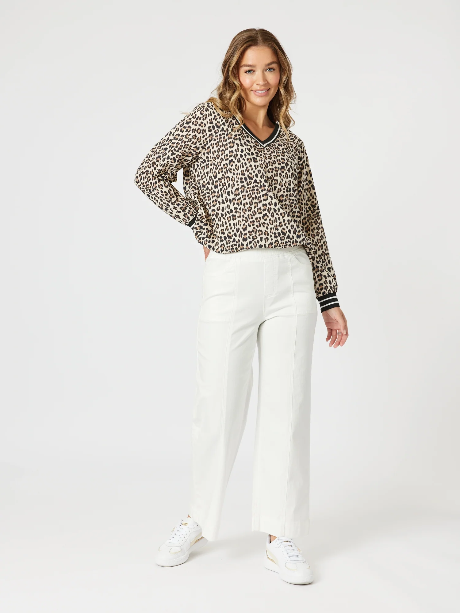 Charli Straight Leg Denim Jean - Ivory