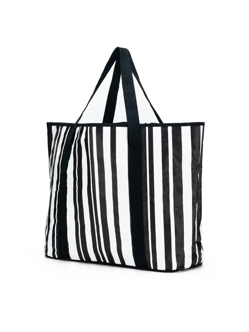 Sabbia Beach Bag Large - Black Stripe